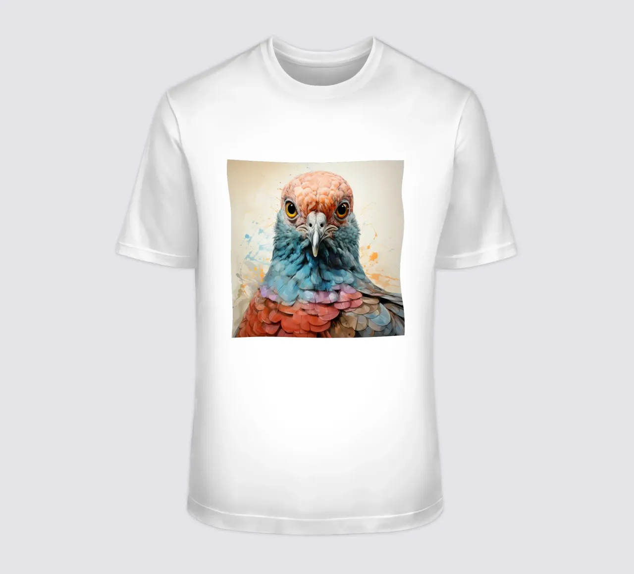 Barbarijse duif Portret t-shirt van Animal Portraits