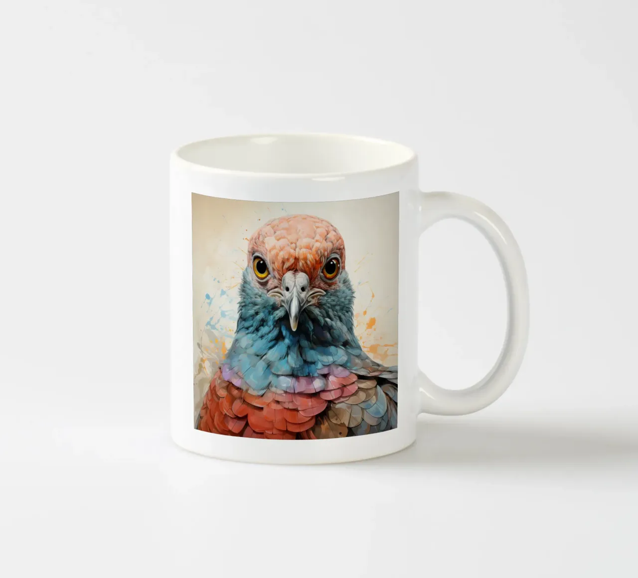 Ritratto di colomba di Barberia tazza in ceramica da Animal Portraits