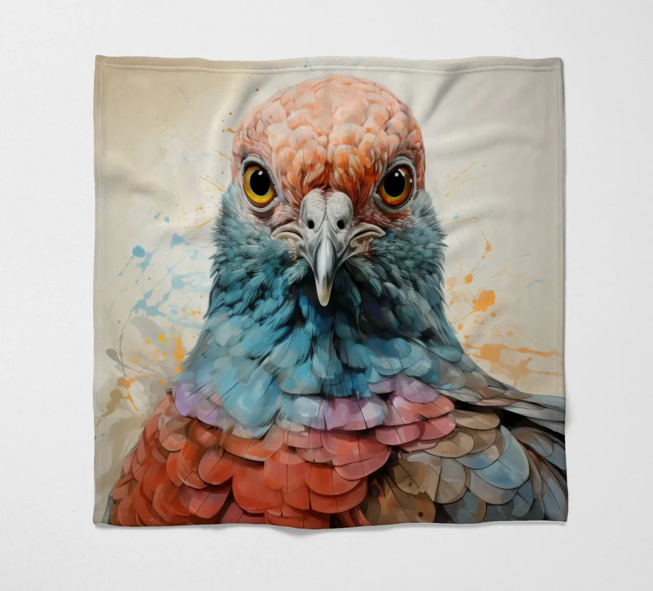 Ritratto di colomba di Barberia coperta in pile da Animal Portraits