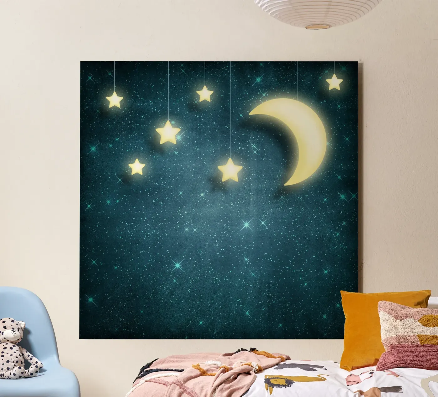 Luna e stelle alluminio dibond da Spiritual Touch
