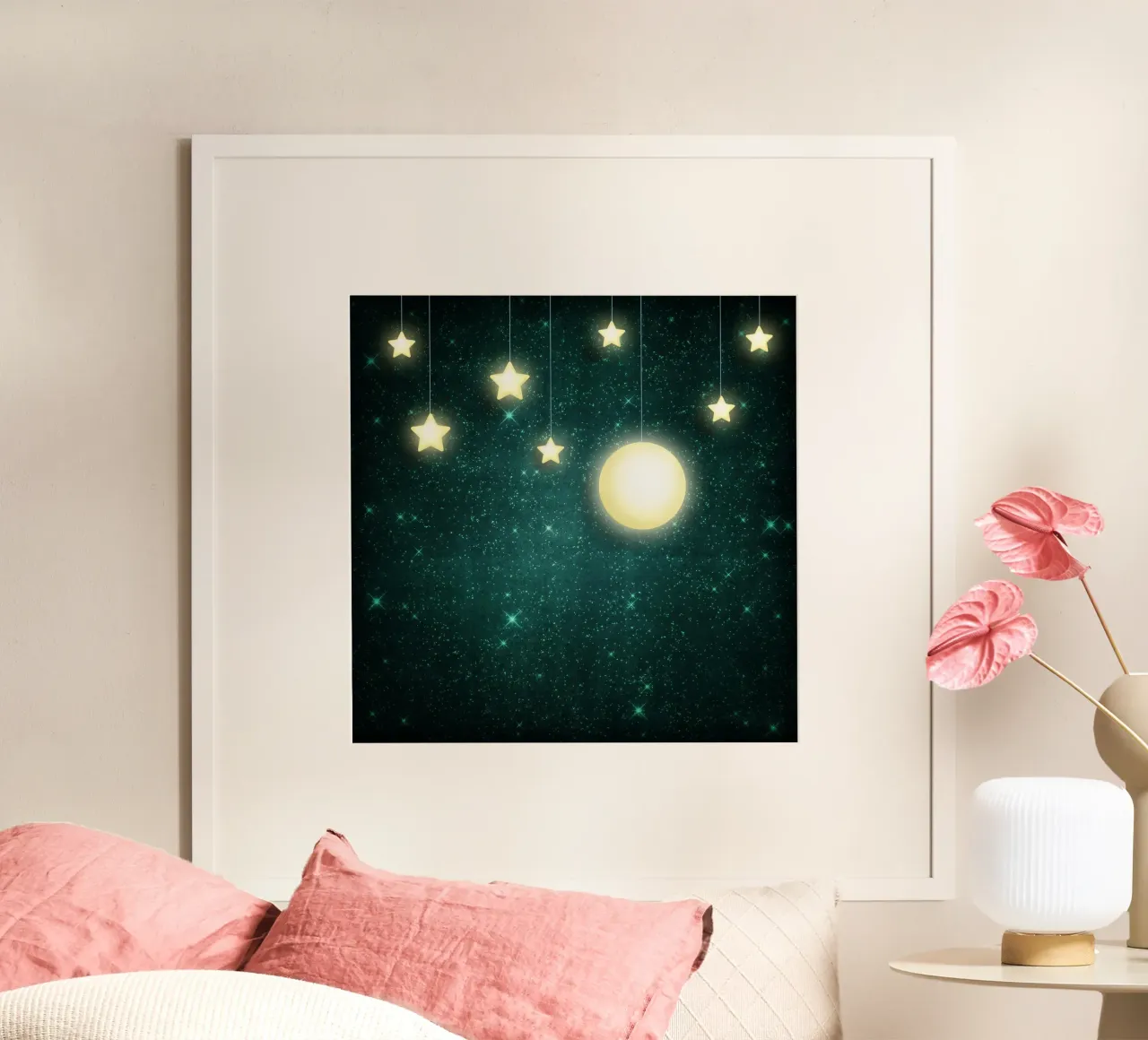 Luna e stelle poster da Spiritual Touch