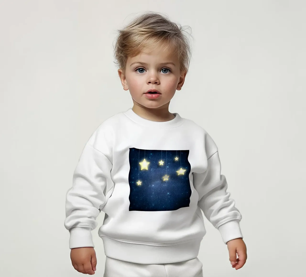 Luna e stelle felpa neonato da Spiritual Touch