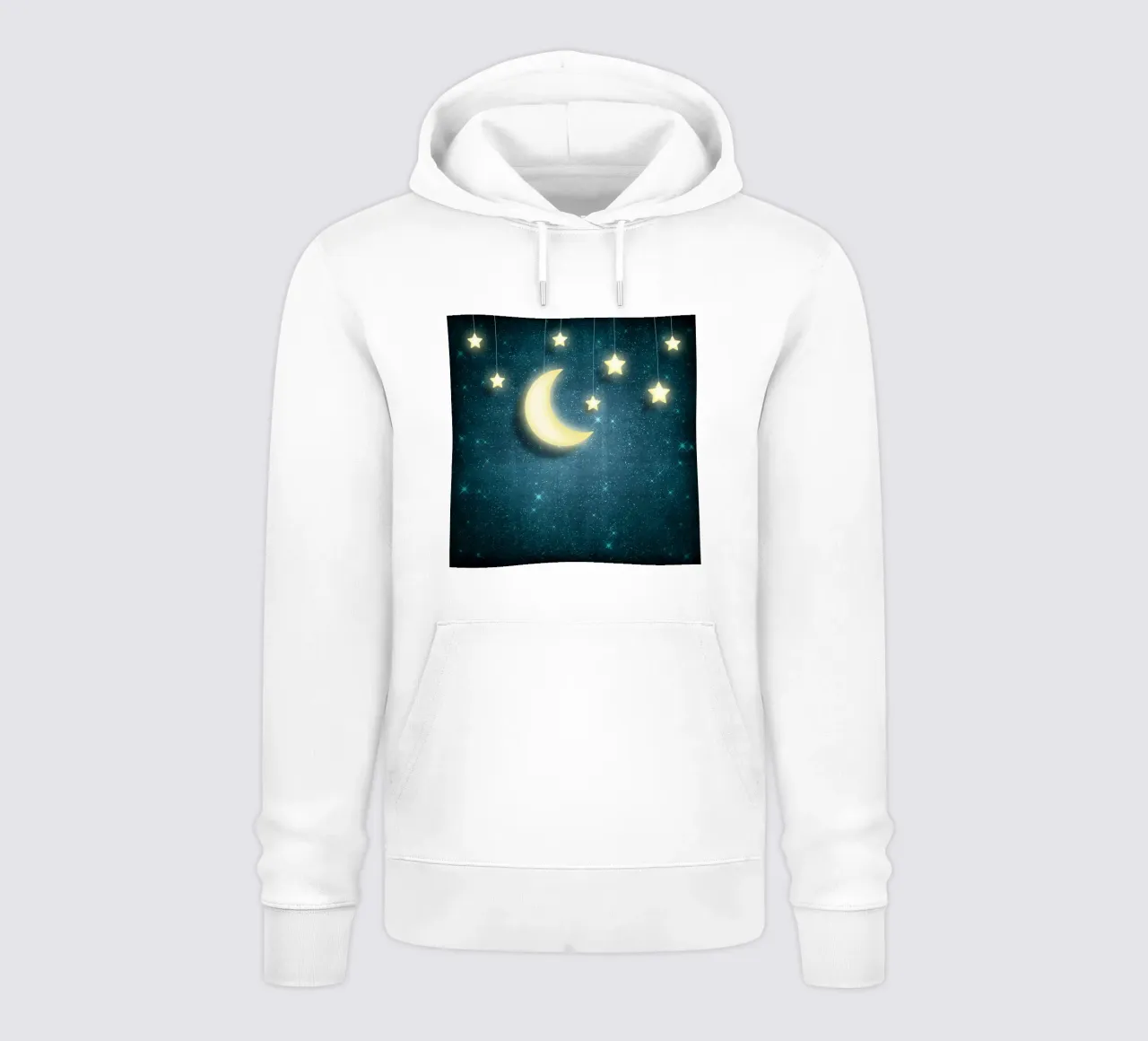 Luna e stelle felpa con cappuccio da Spiritual Touch