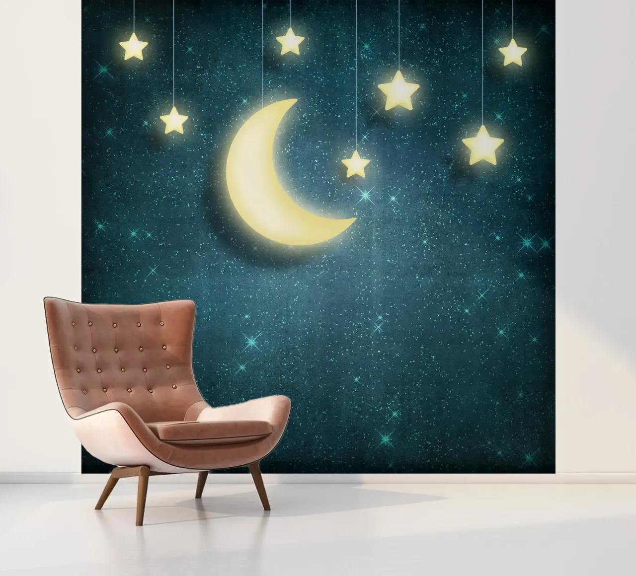 Lune et étoiles papier peint photo de Spiritual Touch