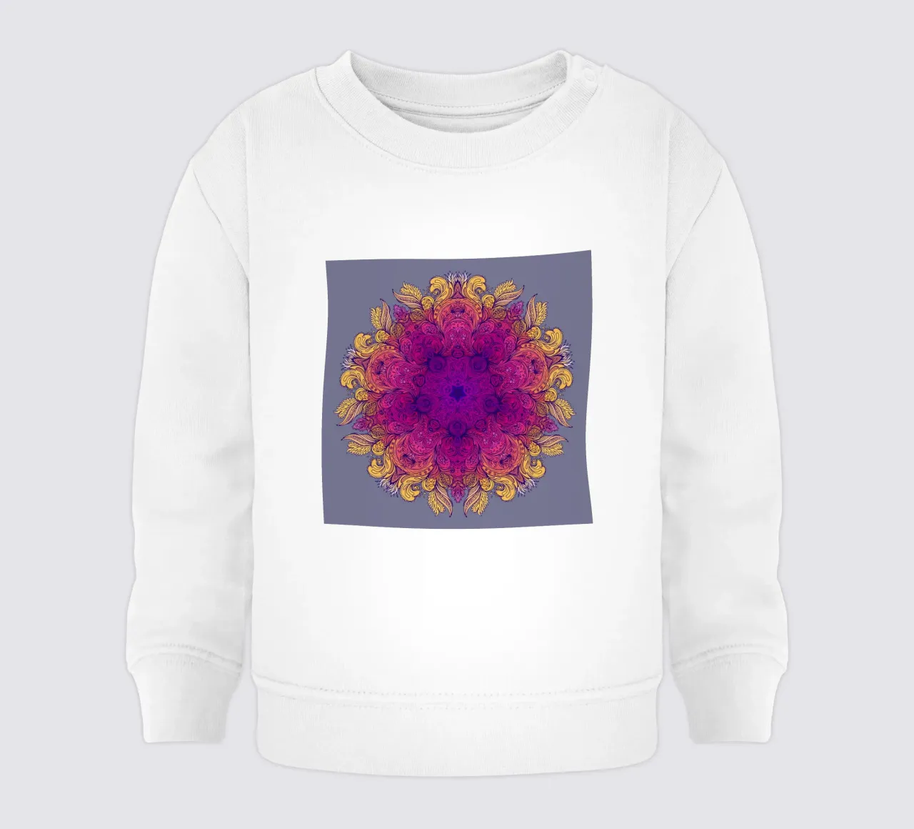 Mandala floreale felpa neonato da Spiritual Touch