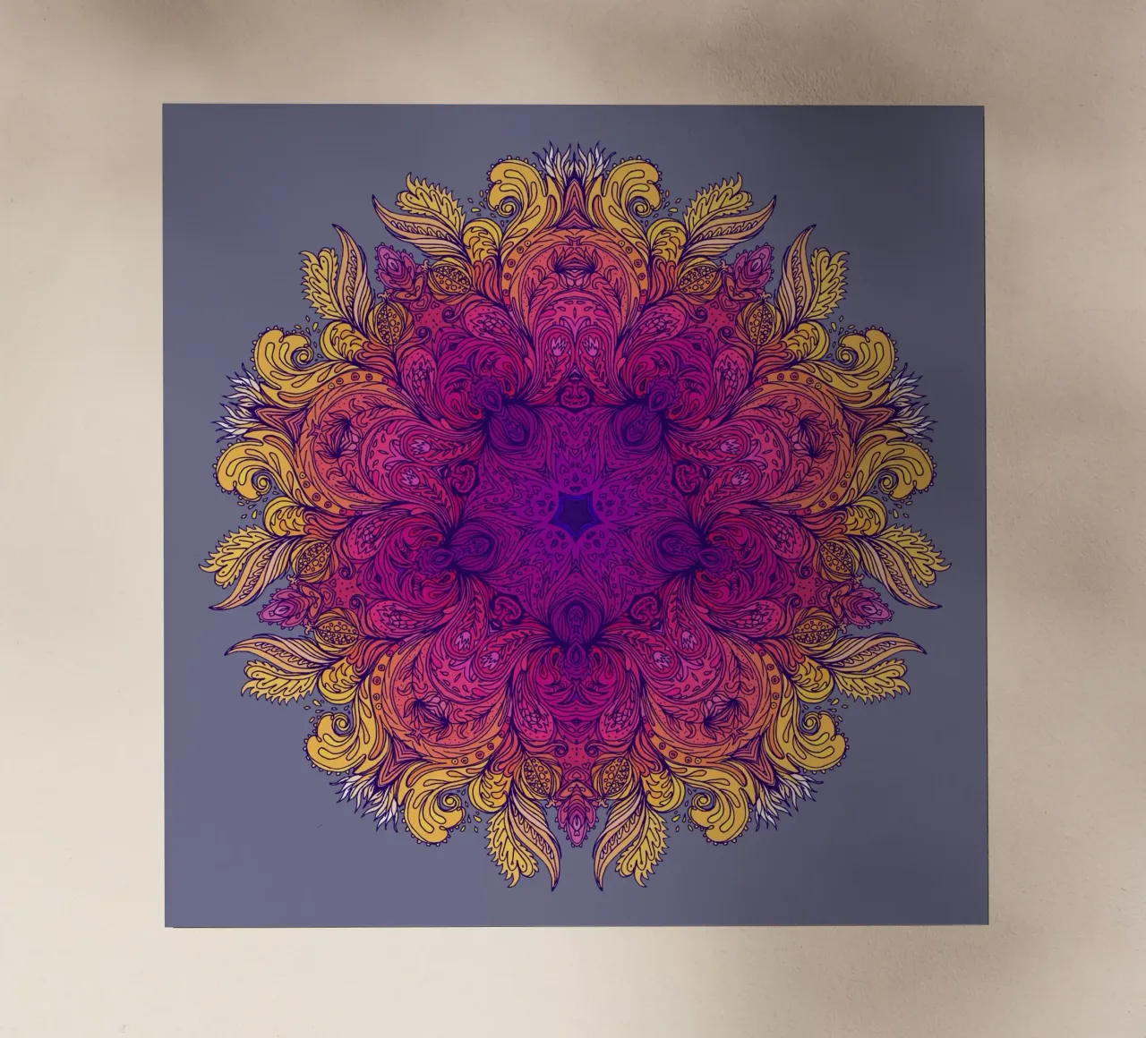 Mandala floreale pellicola backlit da Spiritual Touch