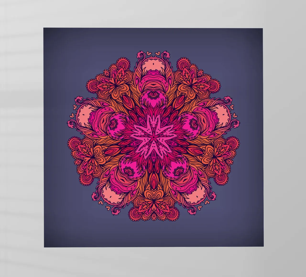 Mandala floreale pellicola backlit da Spiritual Touch