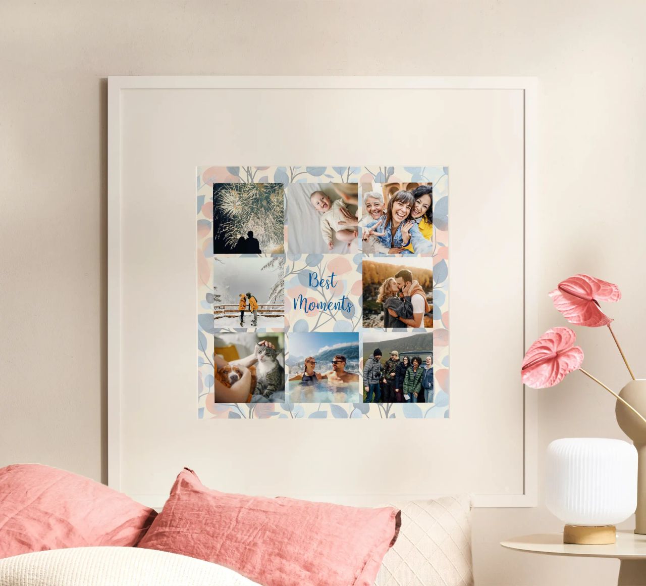 Beste Momente als bestes Geschenk Poster von Motivate-Today