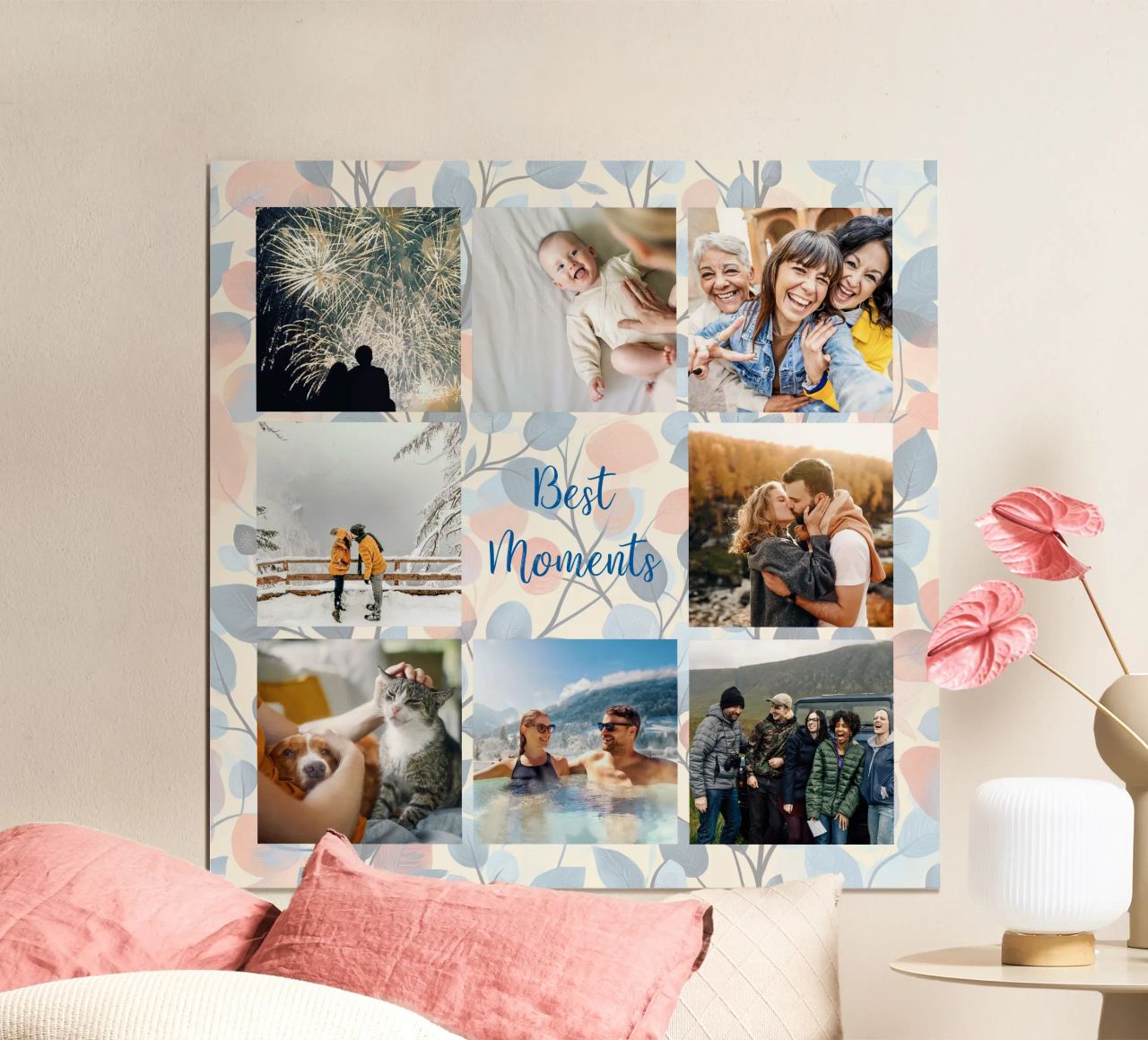 Beste Momente als bestes Geschenk Poster von Motivate-Today