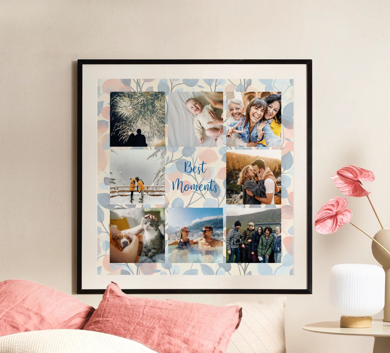 Beste Momente als bestes Geschenk Poster von Motivate-Today