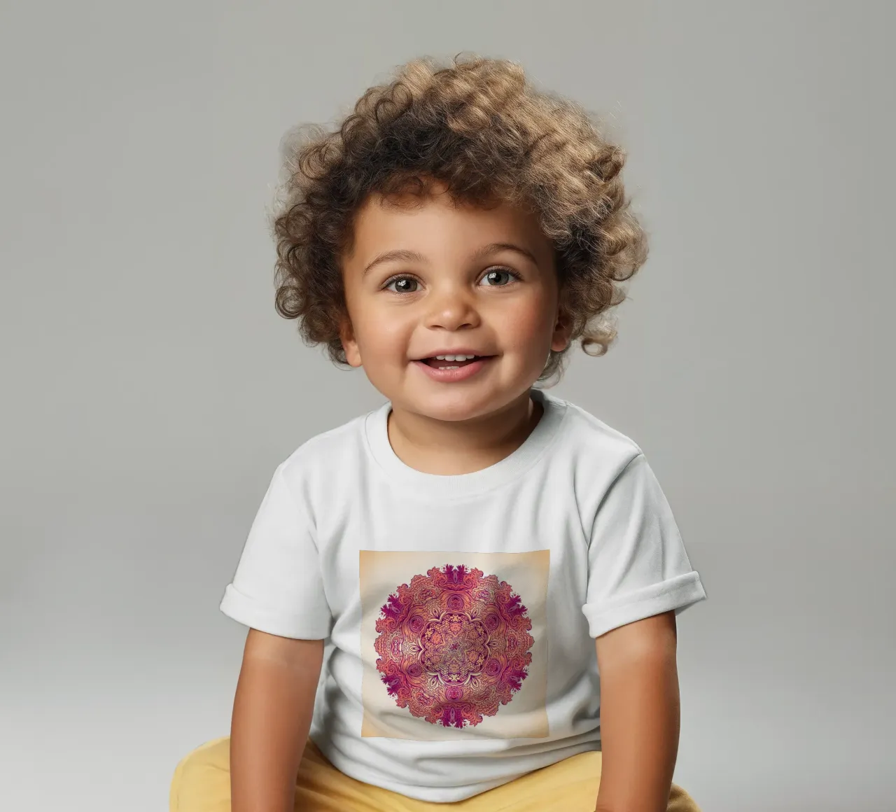 Blumenmandala Baby T-Shirt von Spiritual Touch