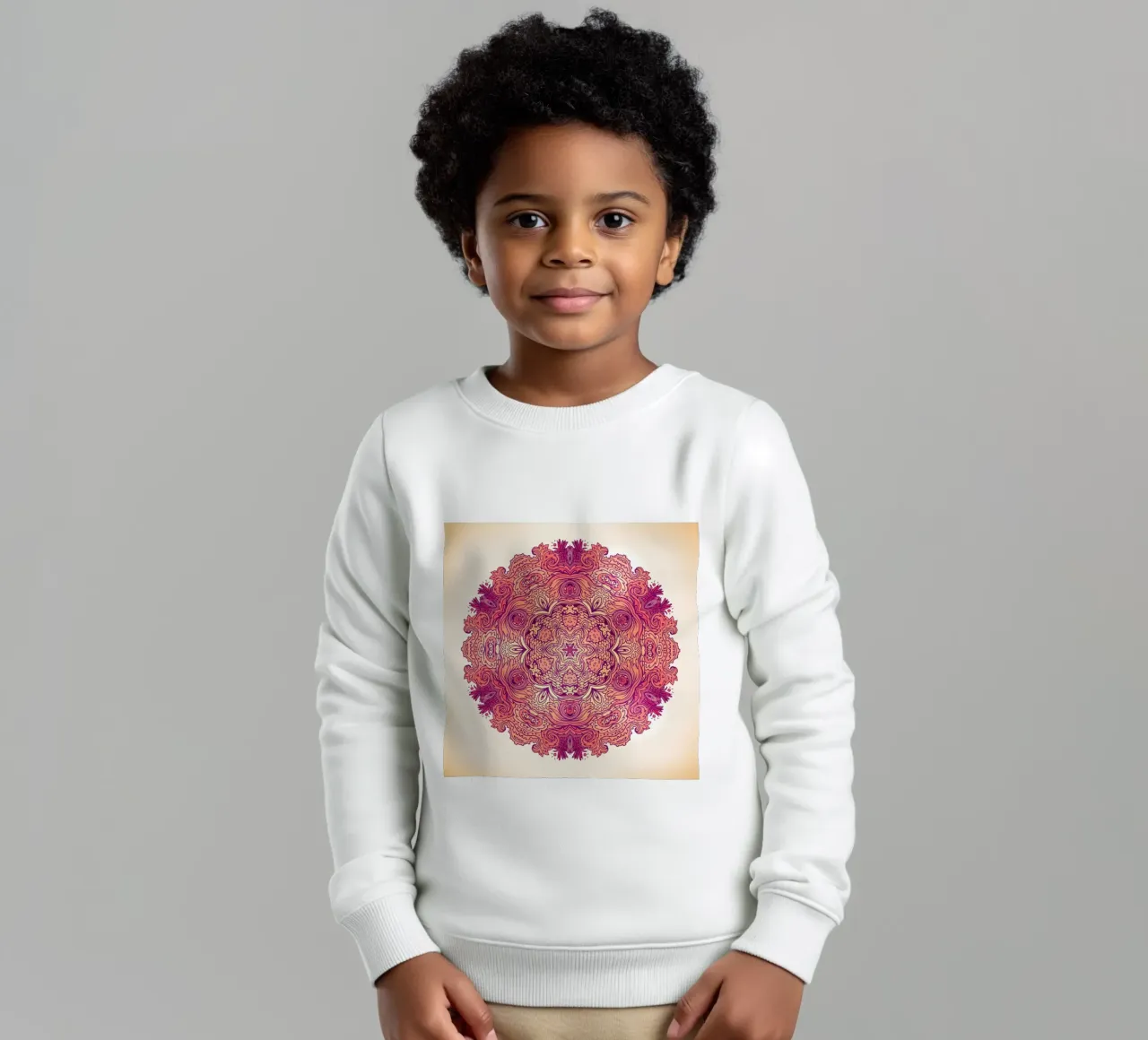 Mandala floreale felpa bambino da Spiritual Touch