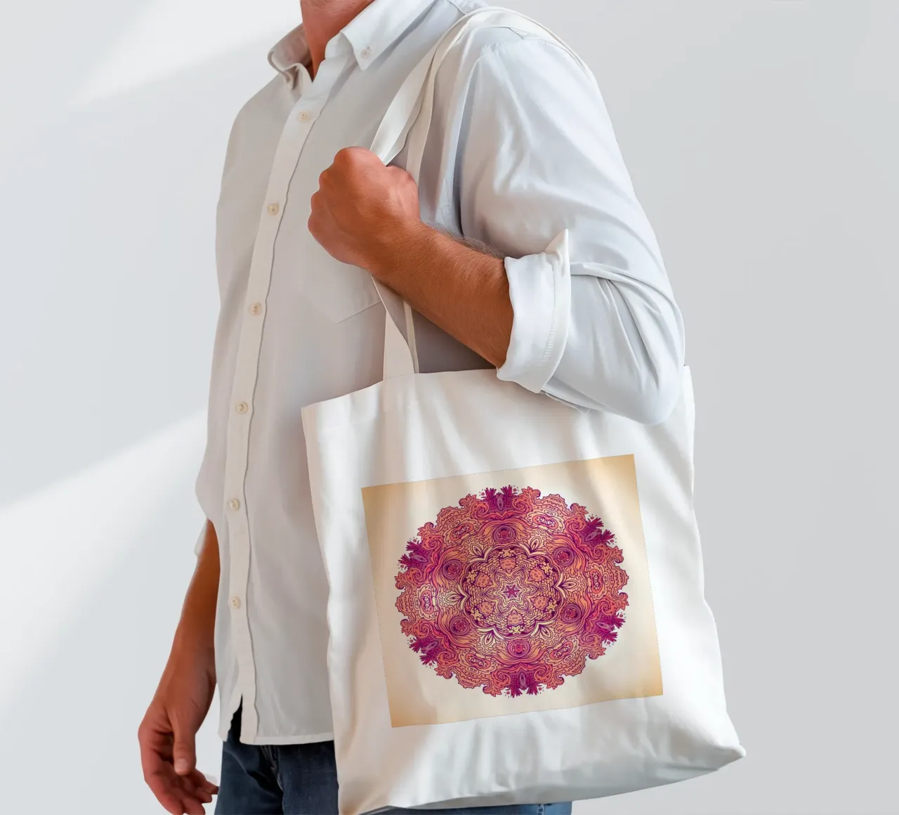 Floral Mandala tote bag by Spiritual Touch