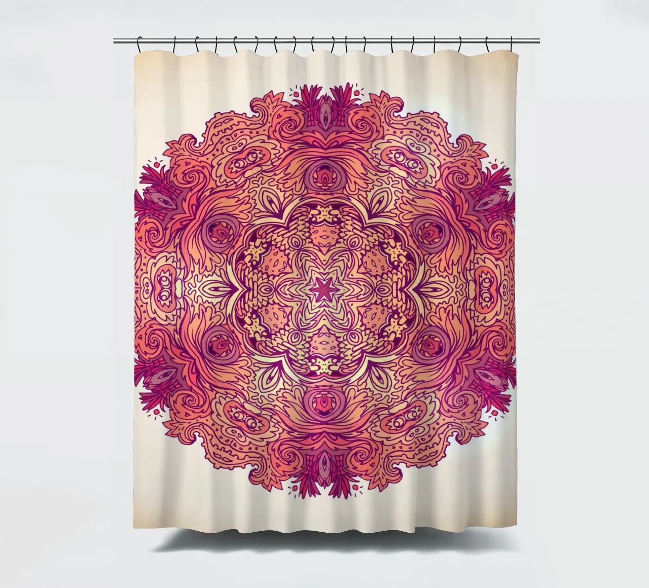 Floral Mandala shower curtain by Spiritual Touch