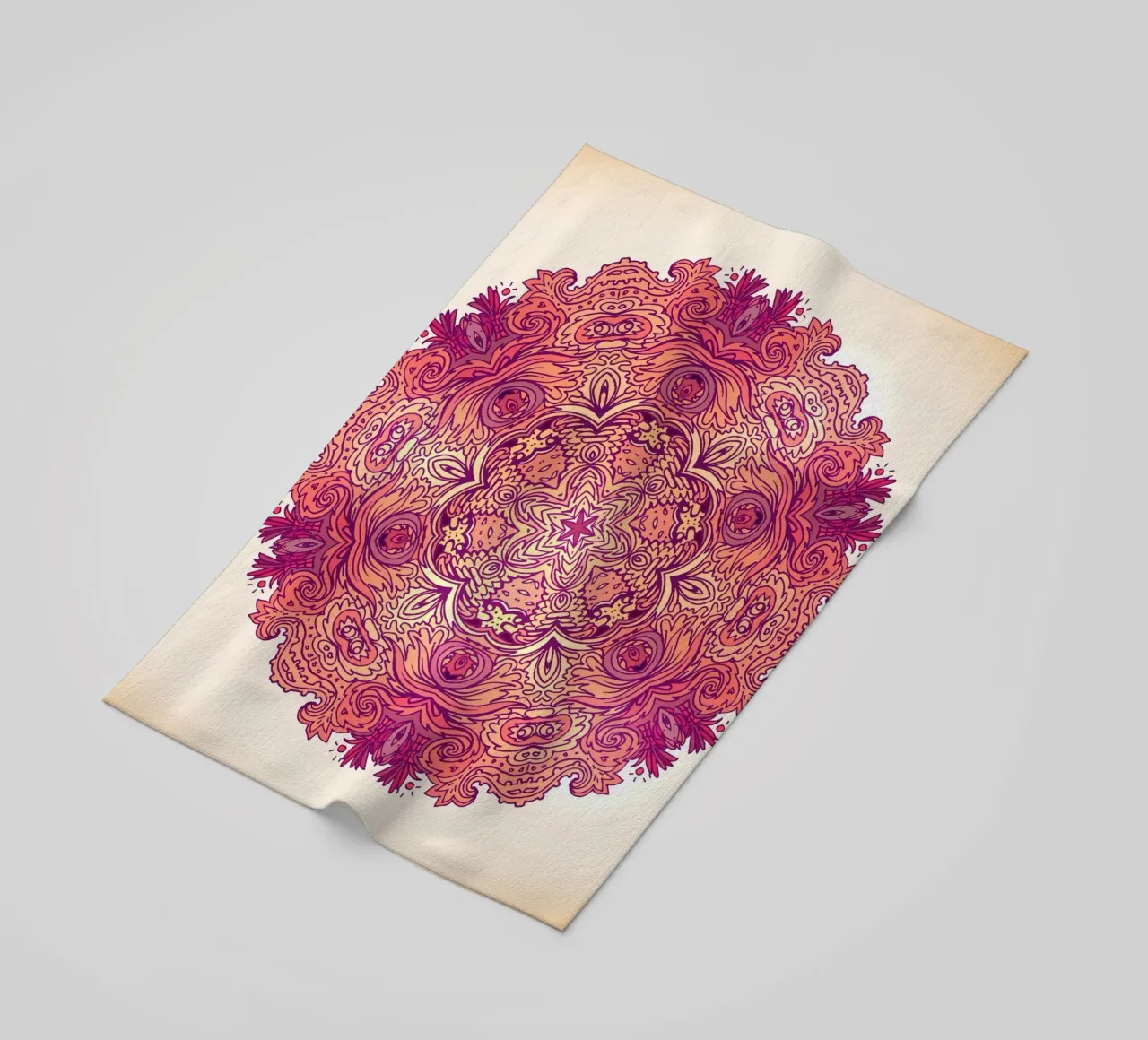 Mandala floreale telo mare da Spiritual Touch