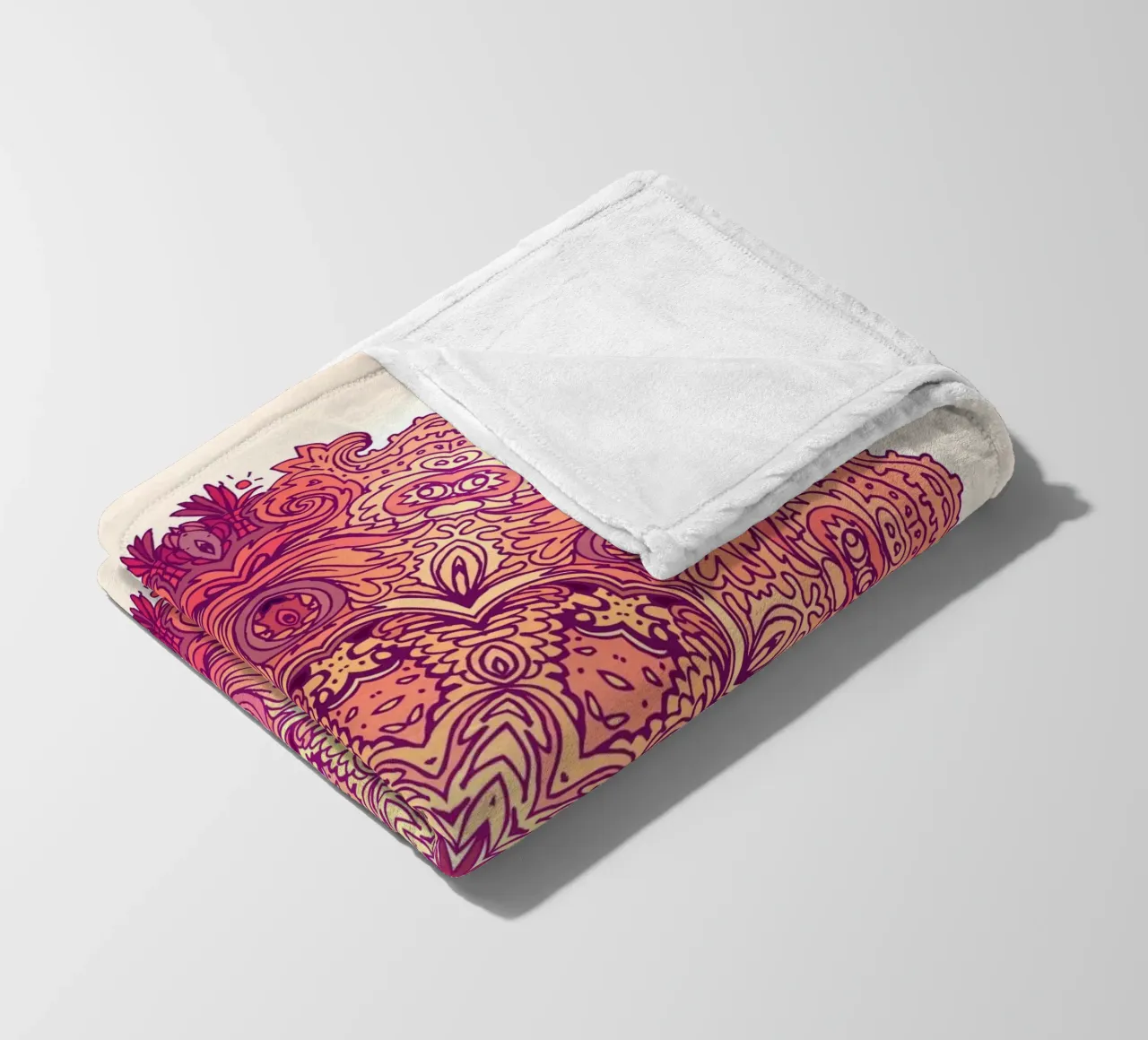 Mandala floreale coperta in pile da Spiritual Touch