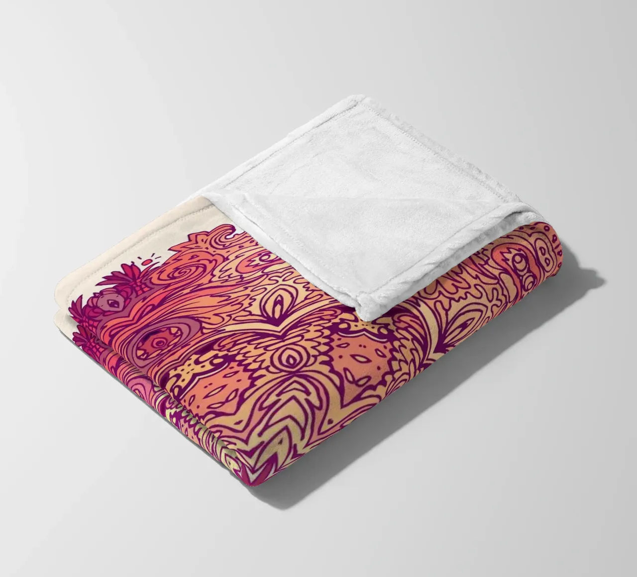 Mandala floreale coperta in pile da Spiritual Touch