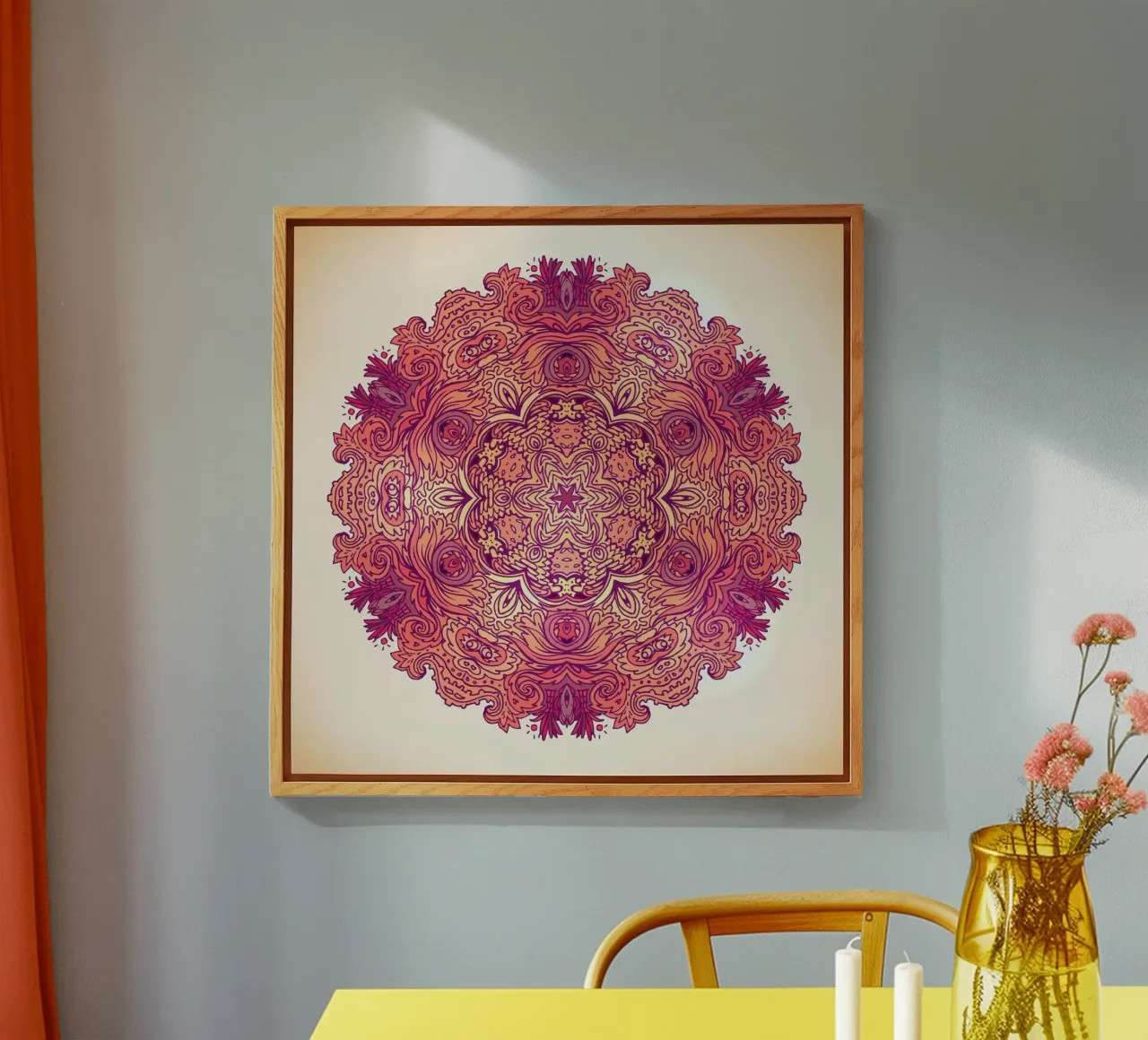 Floral Mandala acrylic glass by Spiritual Touch