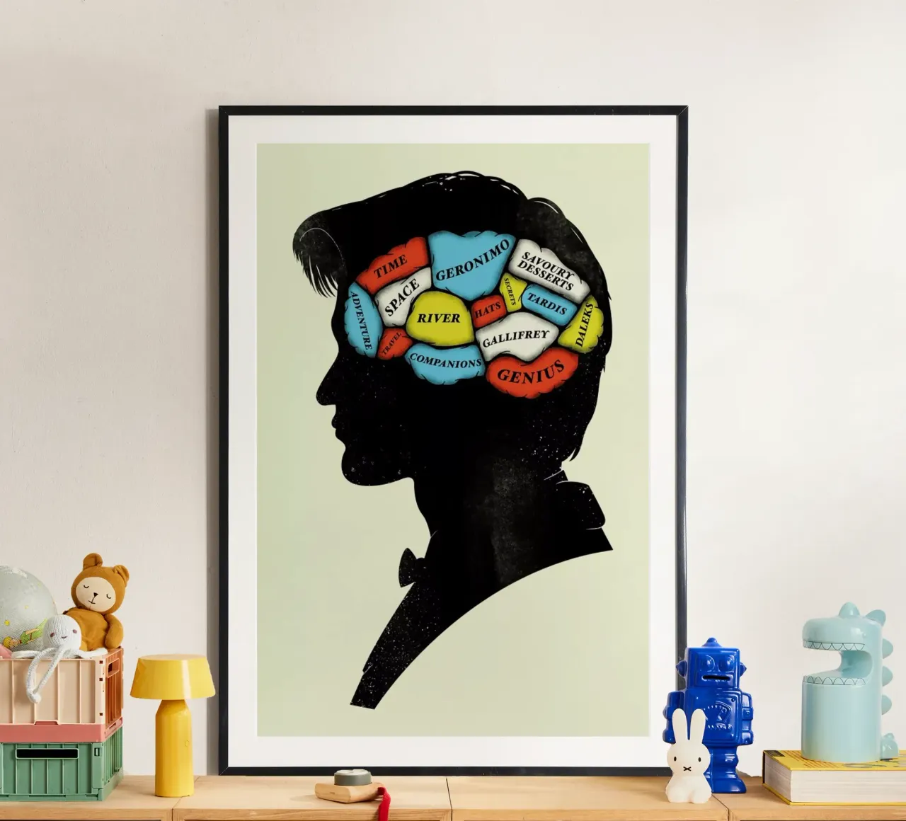 Dr. Who poster con telaio in plastica da Chris Wharton
