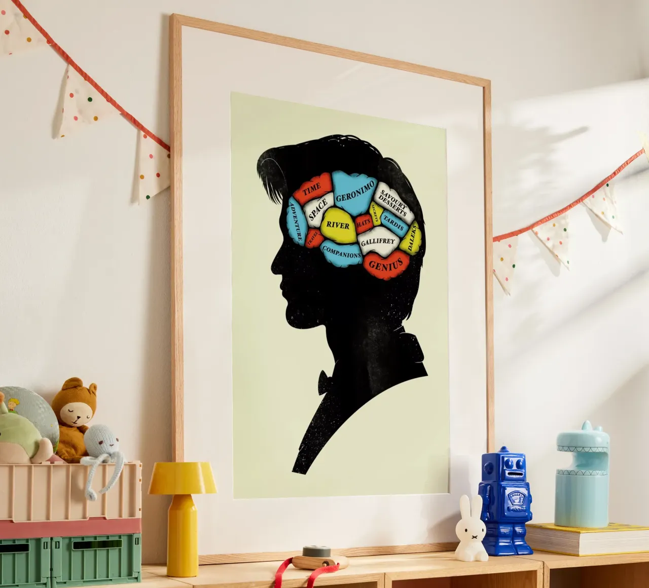 Dr. Who poster con telaio in plastica da Chris Wharton