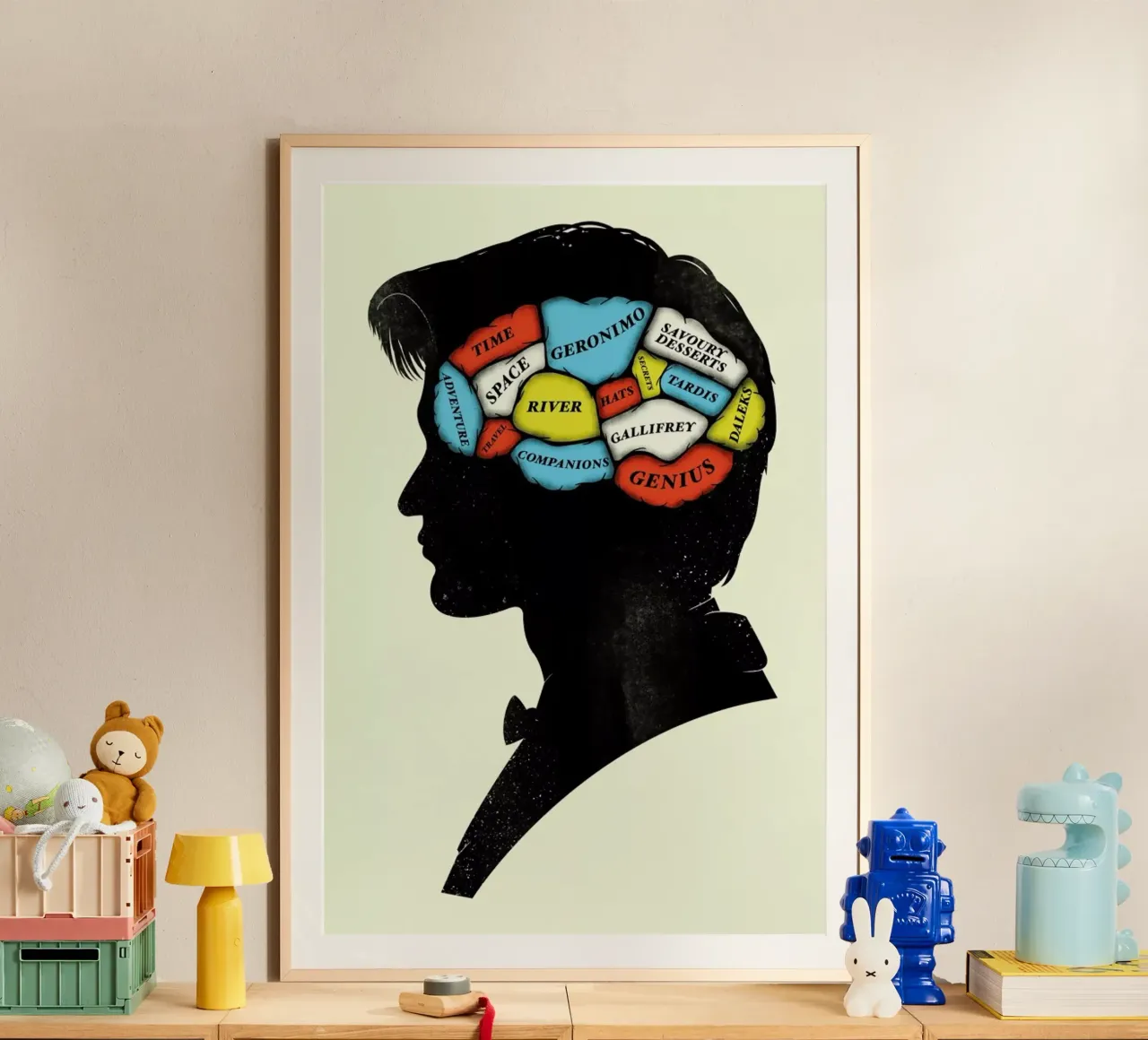 Dr. Who poster con telaio in plastica da Chris Wharton