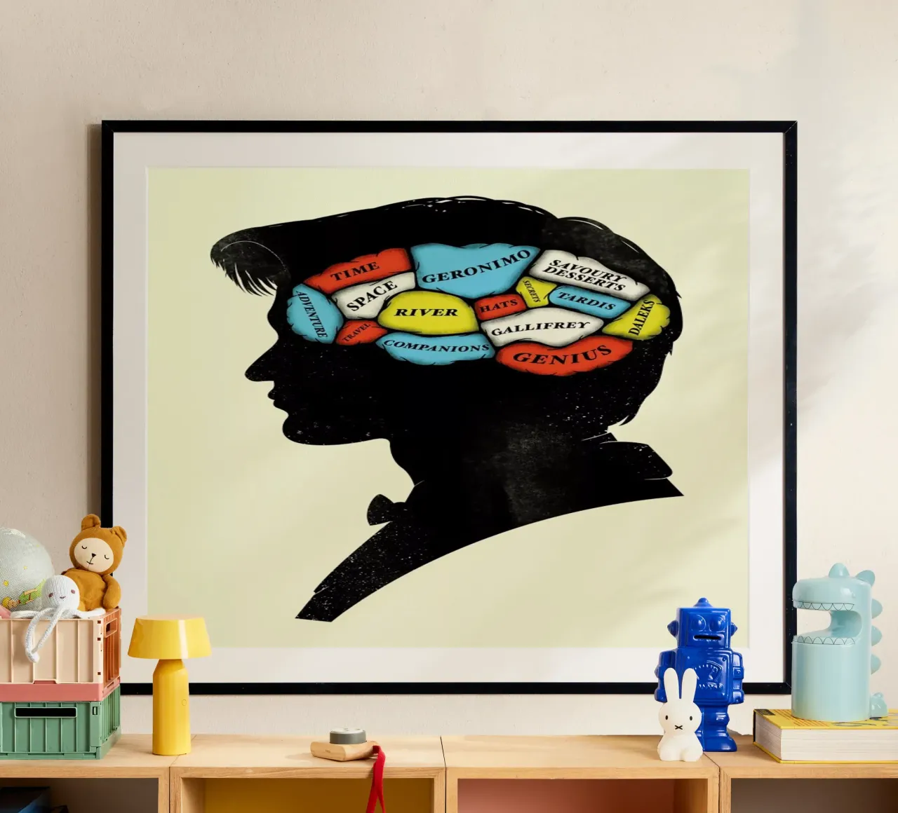 Dr. Who poster con telaio in plastica da Chris Wharton