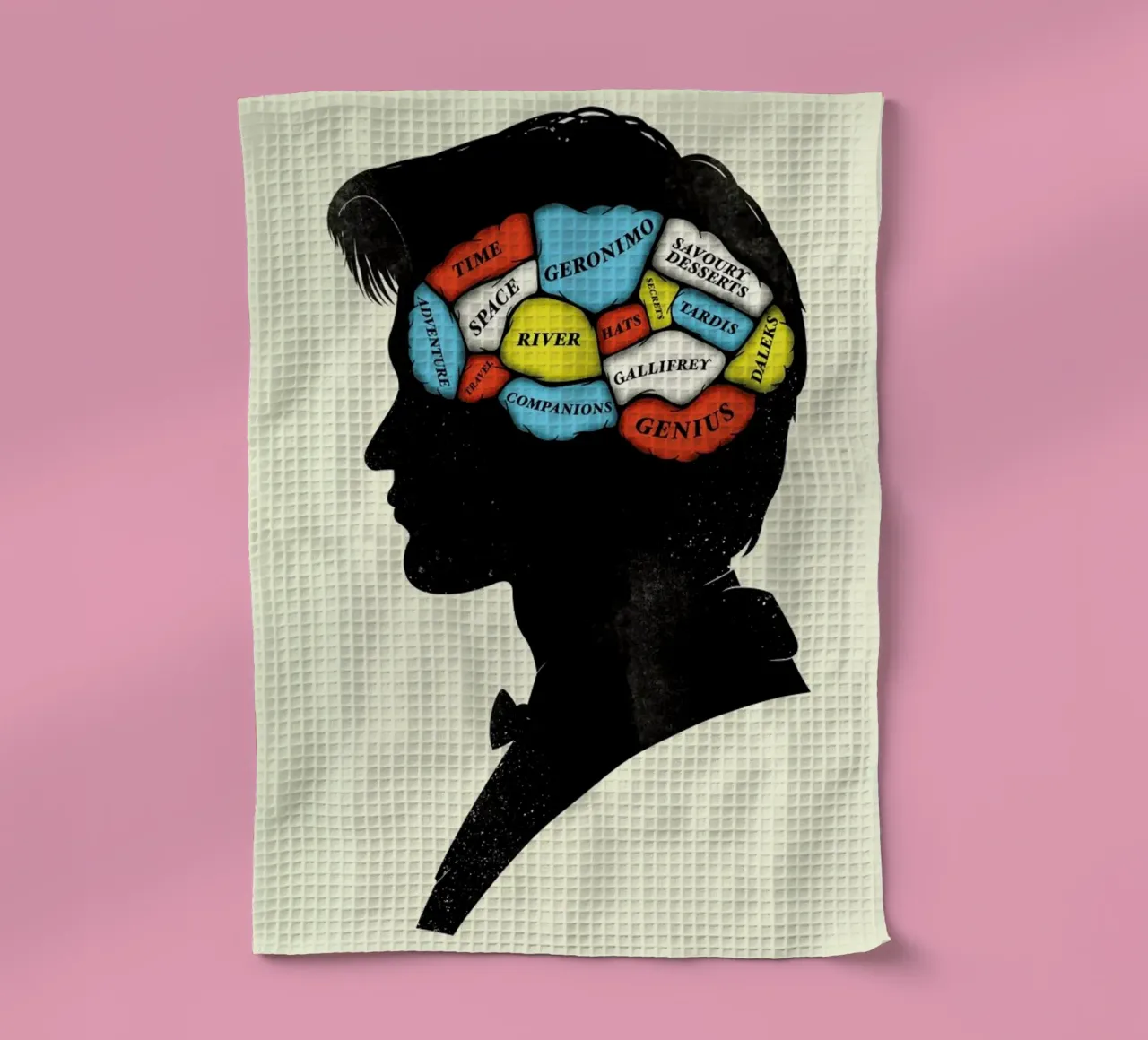 Dr. Who tea towel by Chris Wharton
