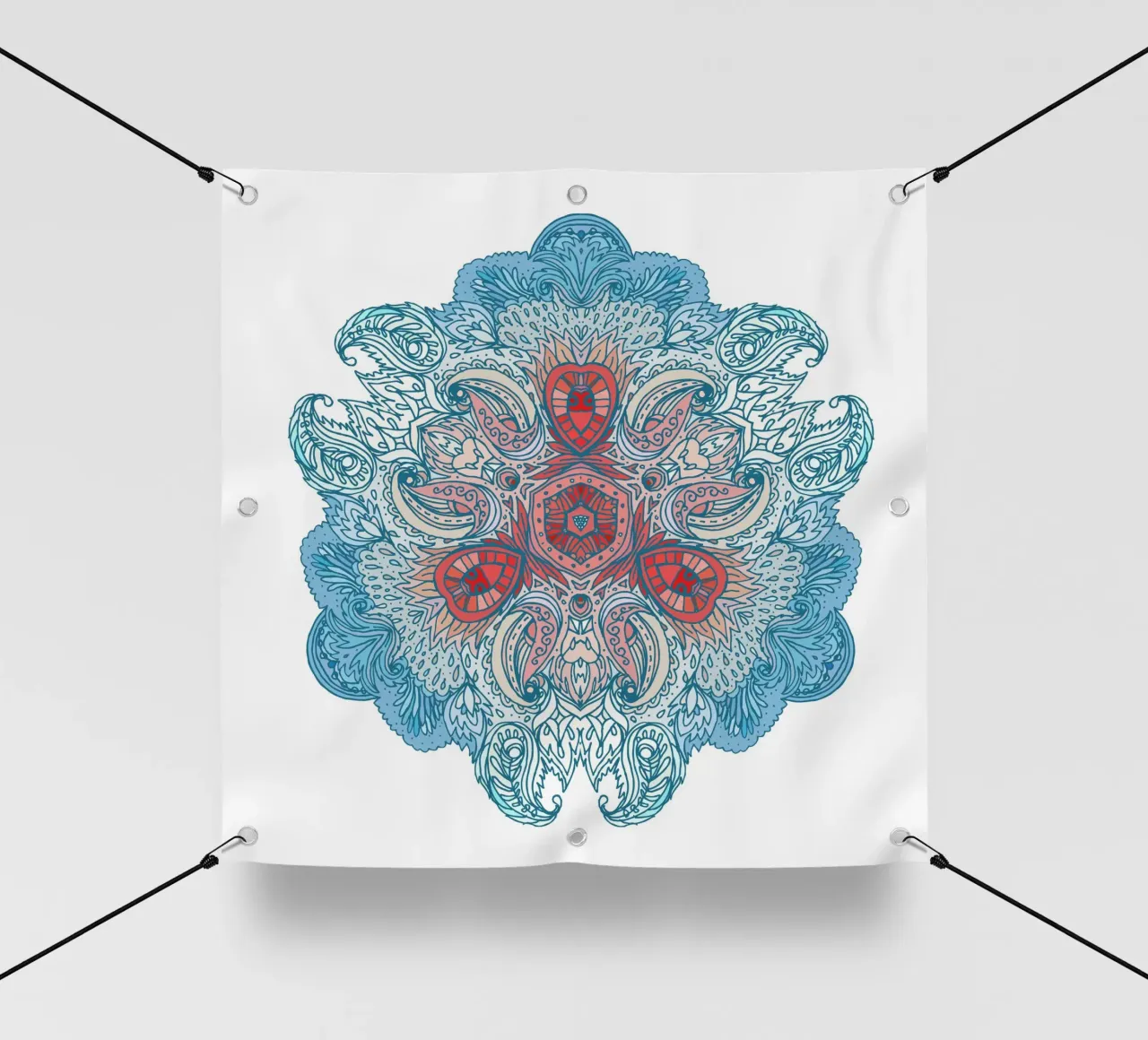 Floral Mandala pvc cover by Spiritual Touch