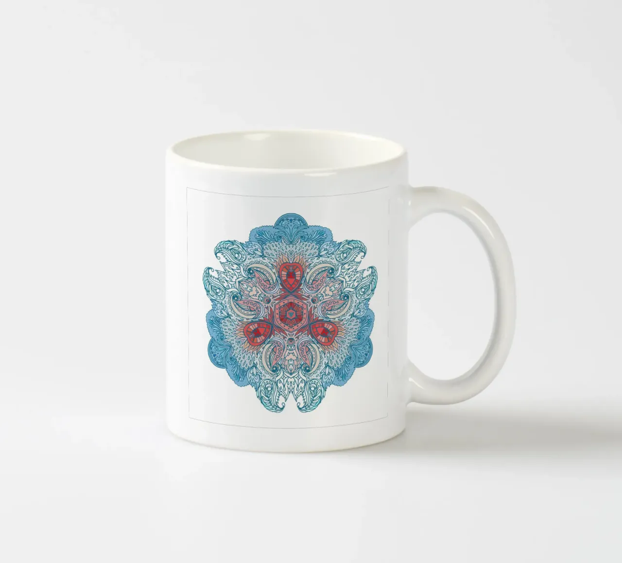 Mandala floreale tazza in ceramica da Spiritual Touch