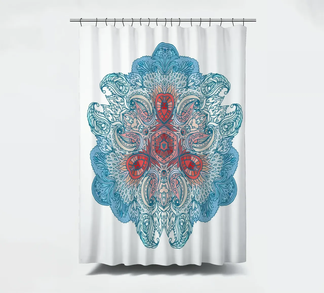 Mandala floreale tenda da doccia da Spiritual Touch