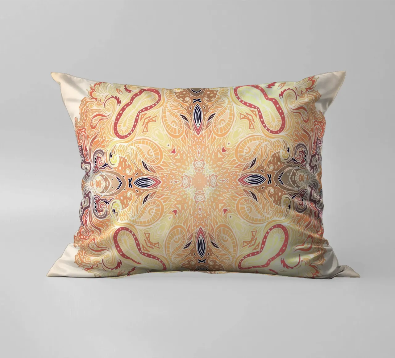 Floral Mandala decorative cushion by Spiritual Touch