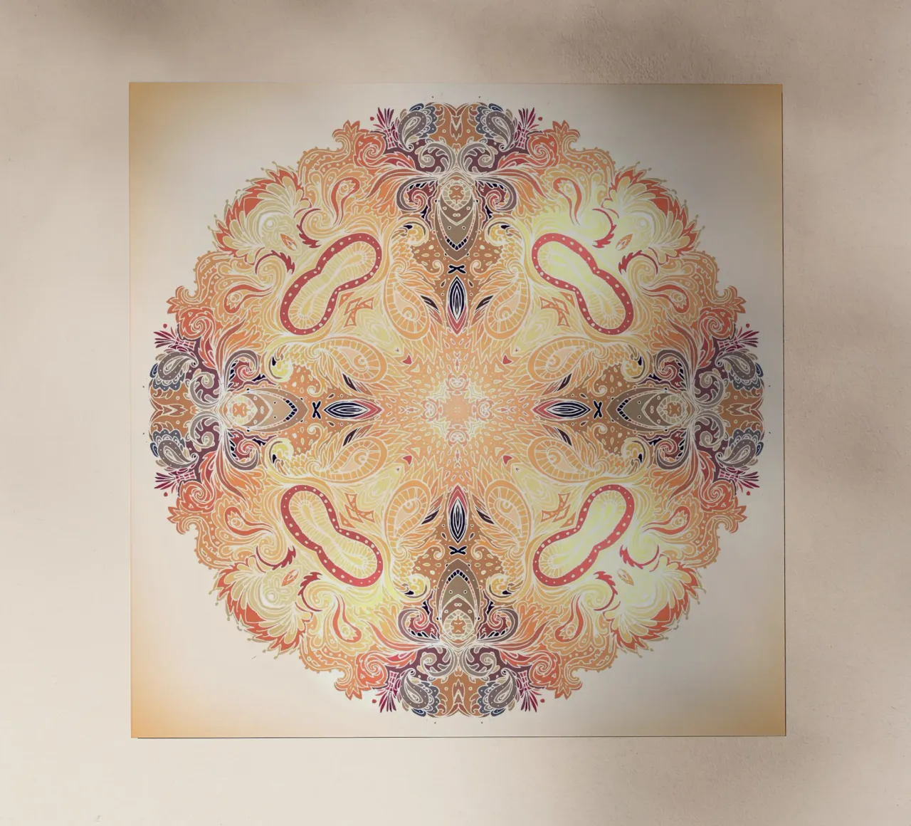 Mandala floreale pellicola backlit da Spiritual Touch
