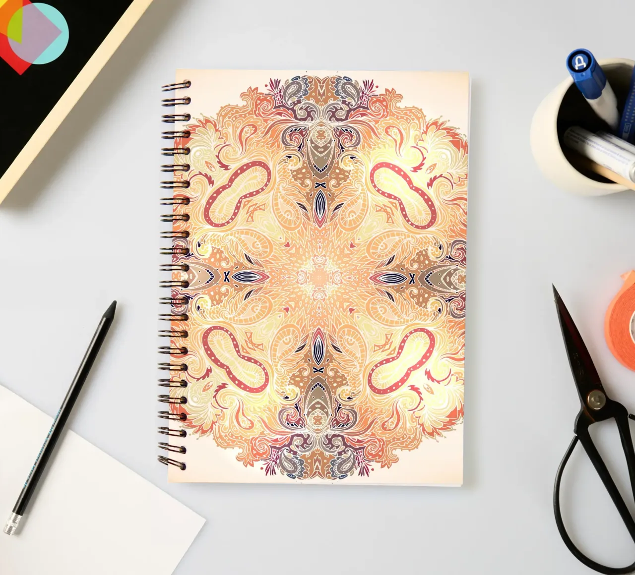 Floral Mandala spiral notebook by Spiritual Touch
