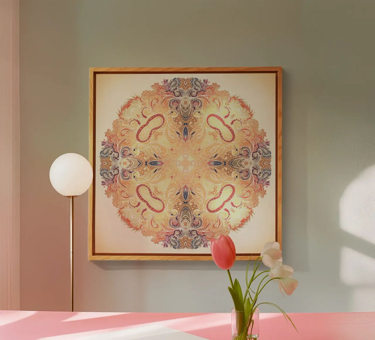 Mandala floreale plexiglass da Spiritual Touch