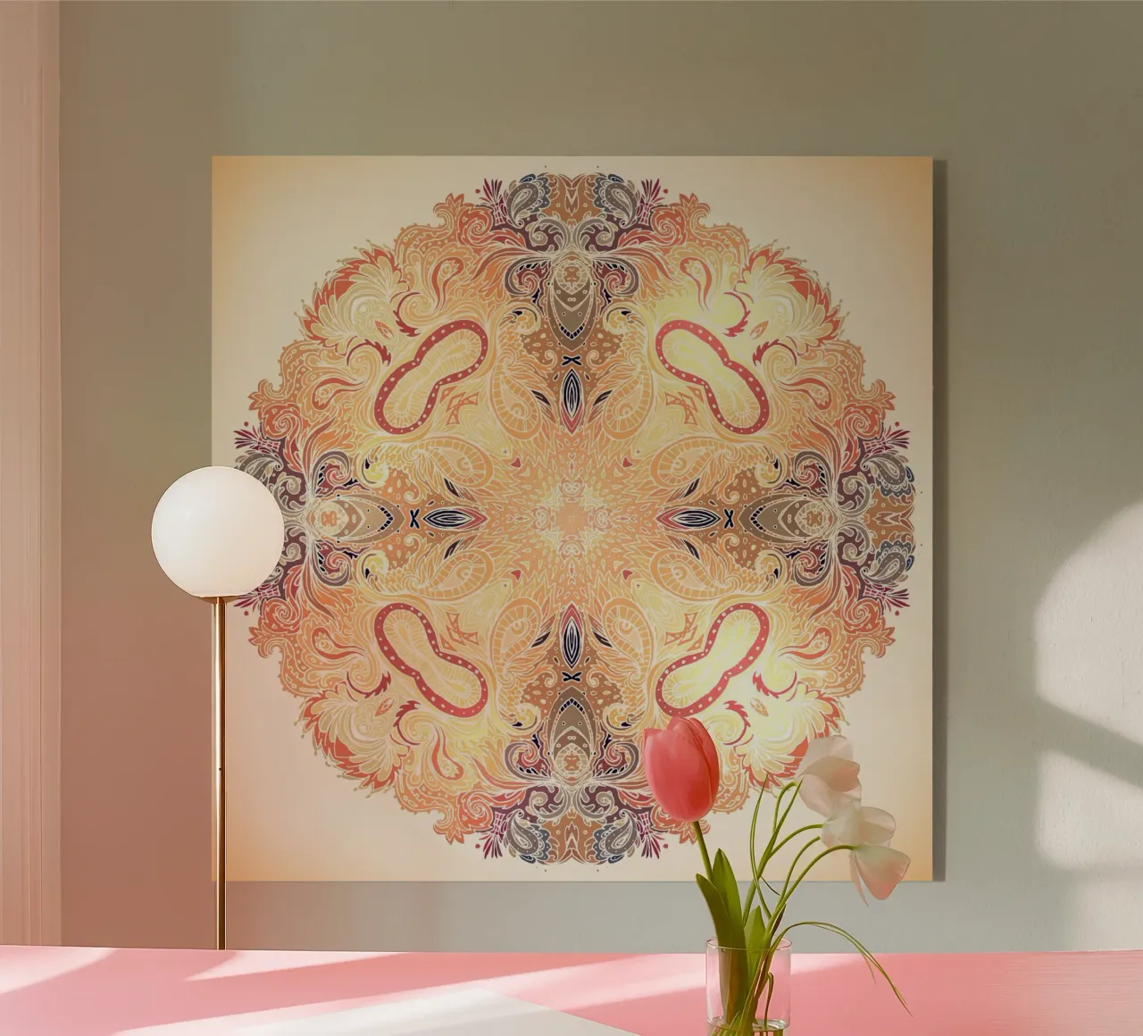 Mandala floreale plexiglass da Spiritual Touch