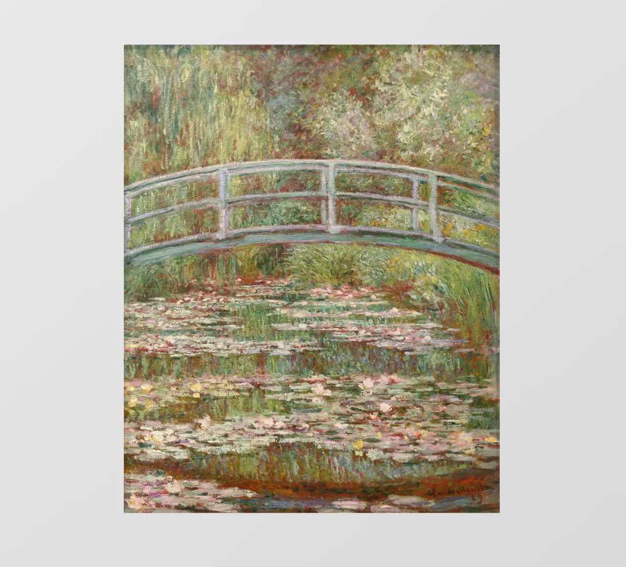 Claude Monet - Ponte su uno stagno di ninfee telo in pvc da Timeless Artworks