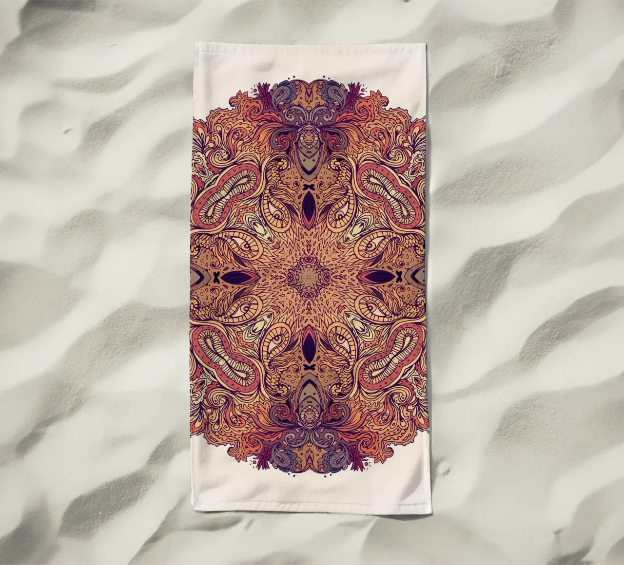 Mandala floreale telo mare da Spiritual Touch