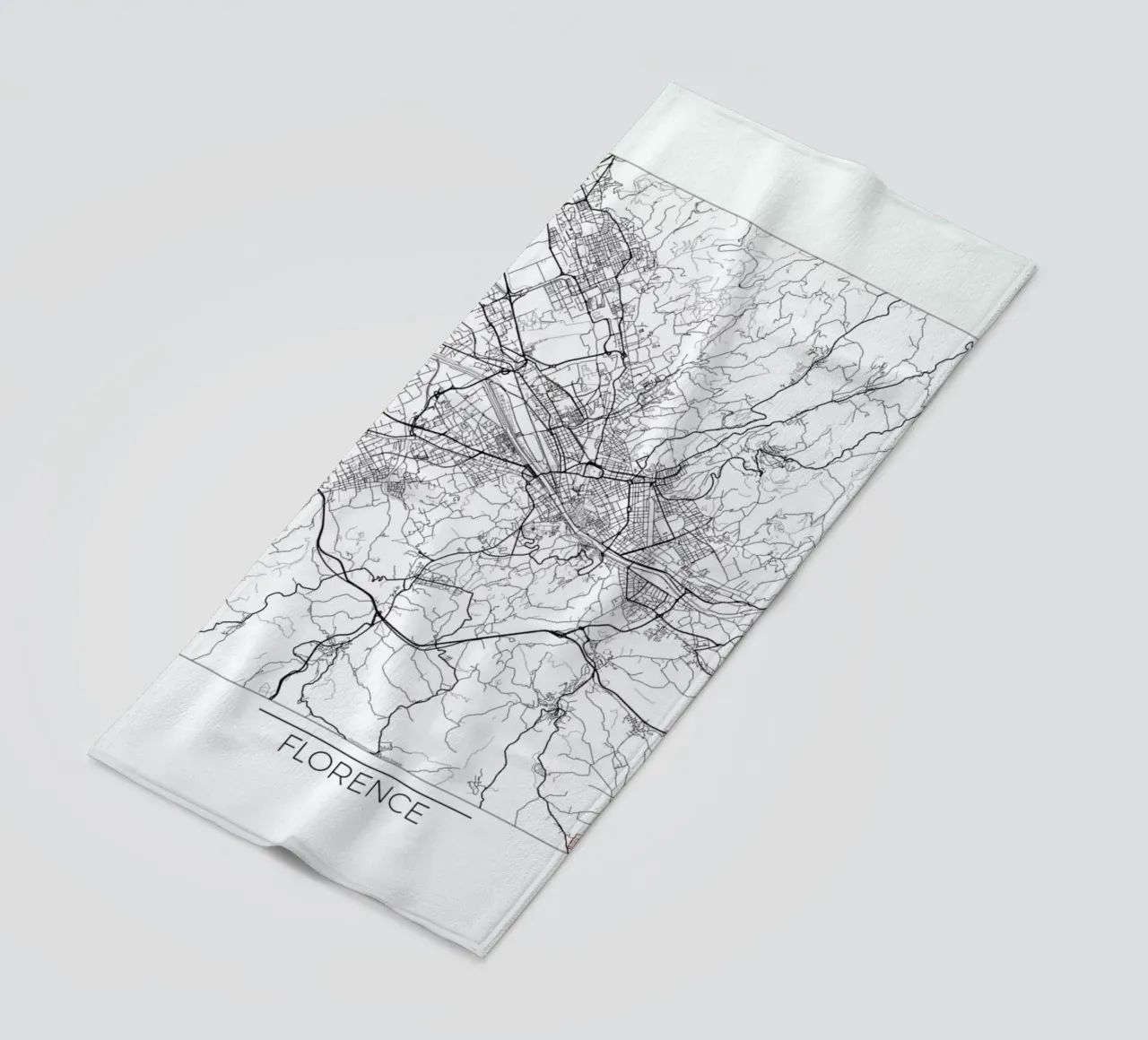 Florence Minimal beach towel by Hubert Roguski