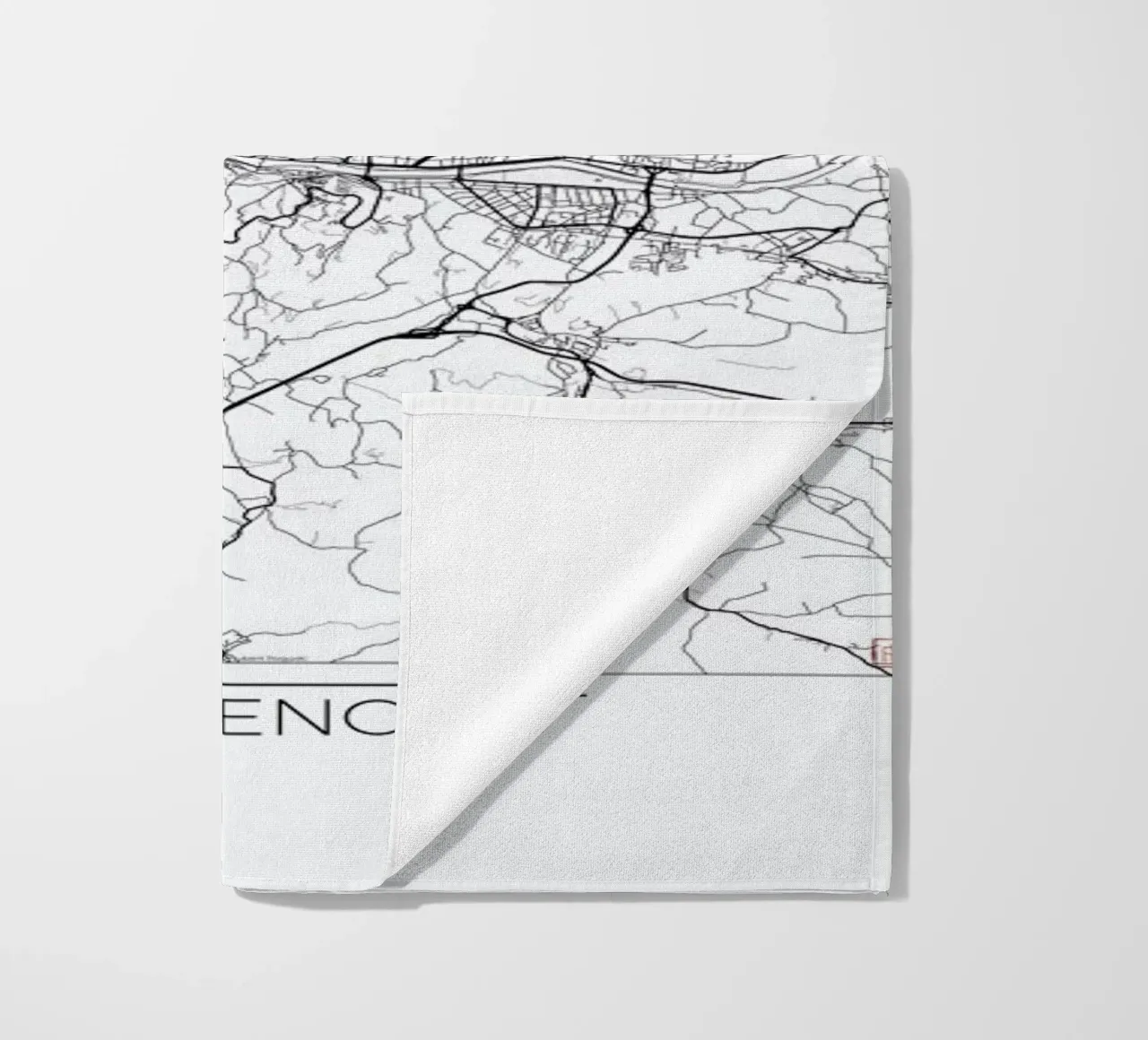 Florence Minimal beach towel by Hubert Roguski
