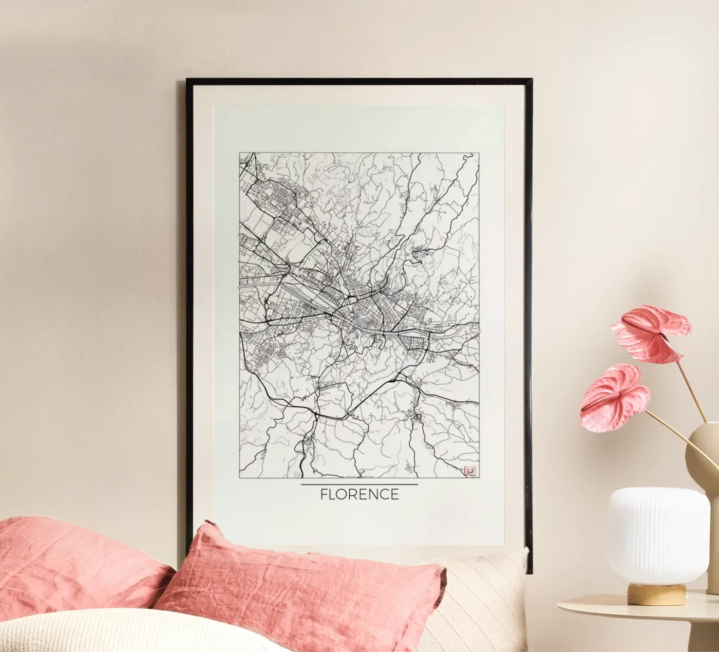 Florence Minimal poster da Hubert Roguski