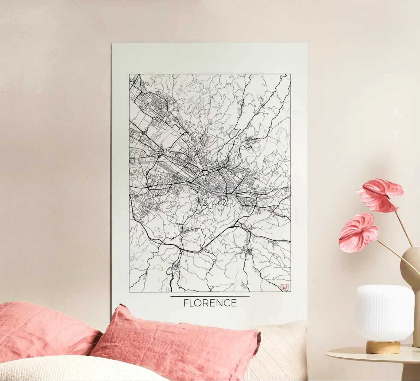 Florence Minimal poster da Hubert Roguski