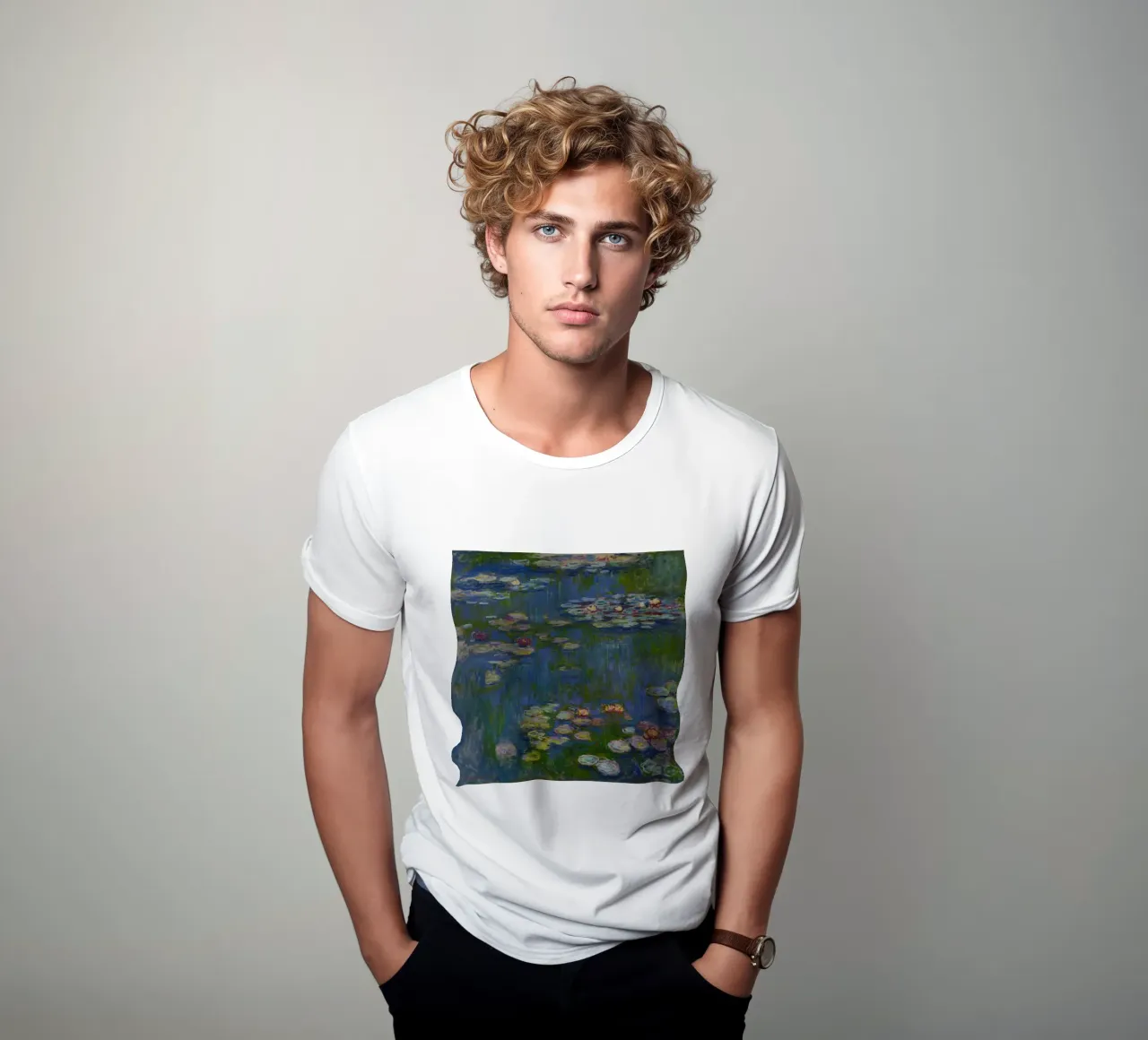 Claude Monet - Ninfee (8) t-shirt da Timeless Artworks