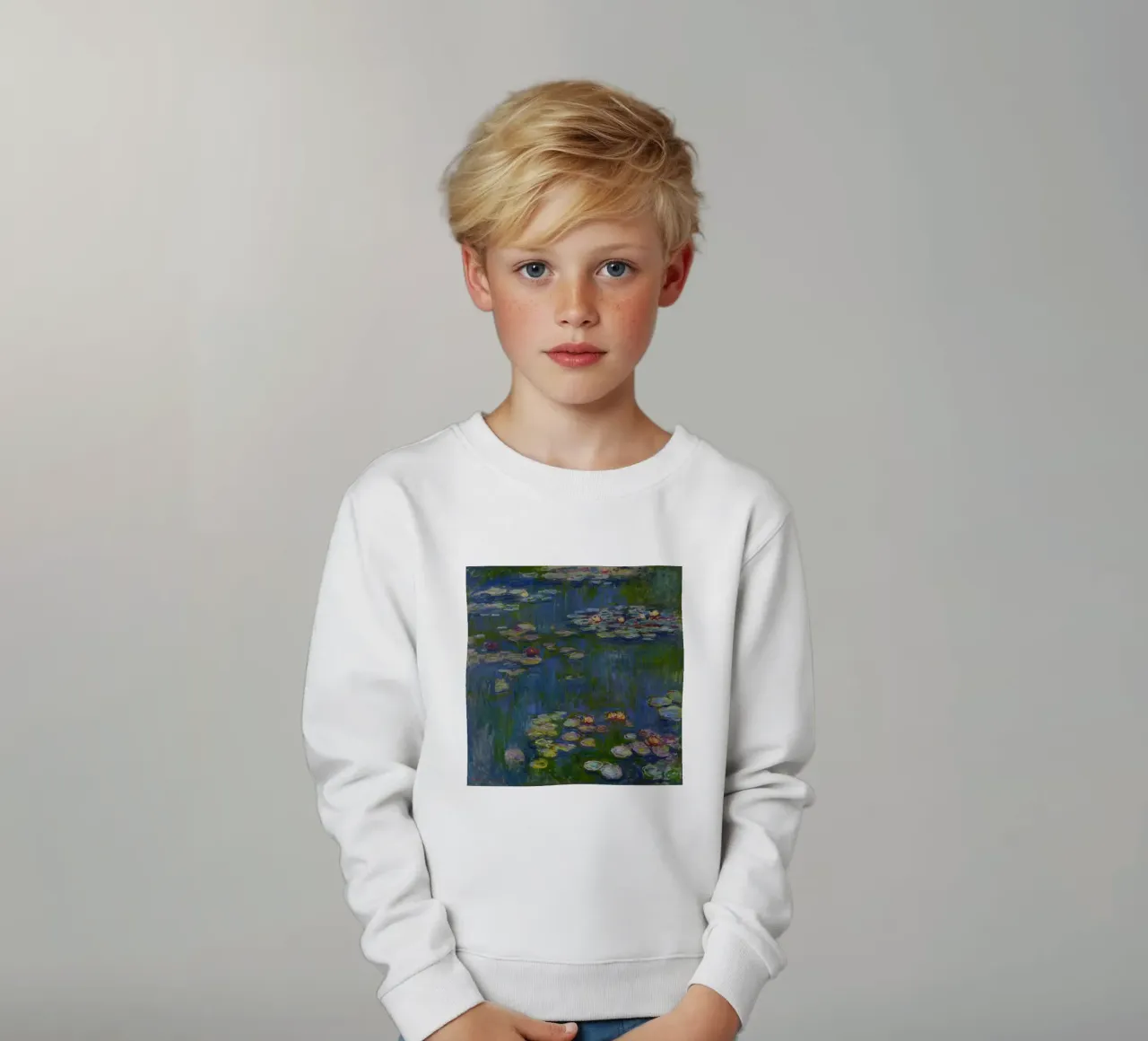 Claude Monet - Ninfee (8) felpa bambino da Timeless Artworks