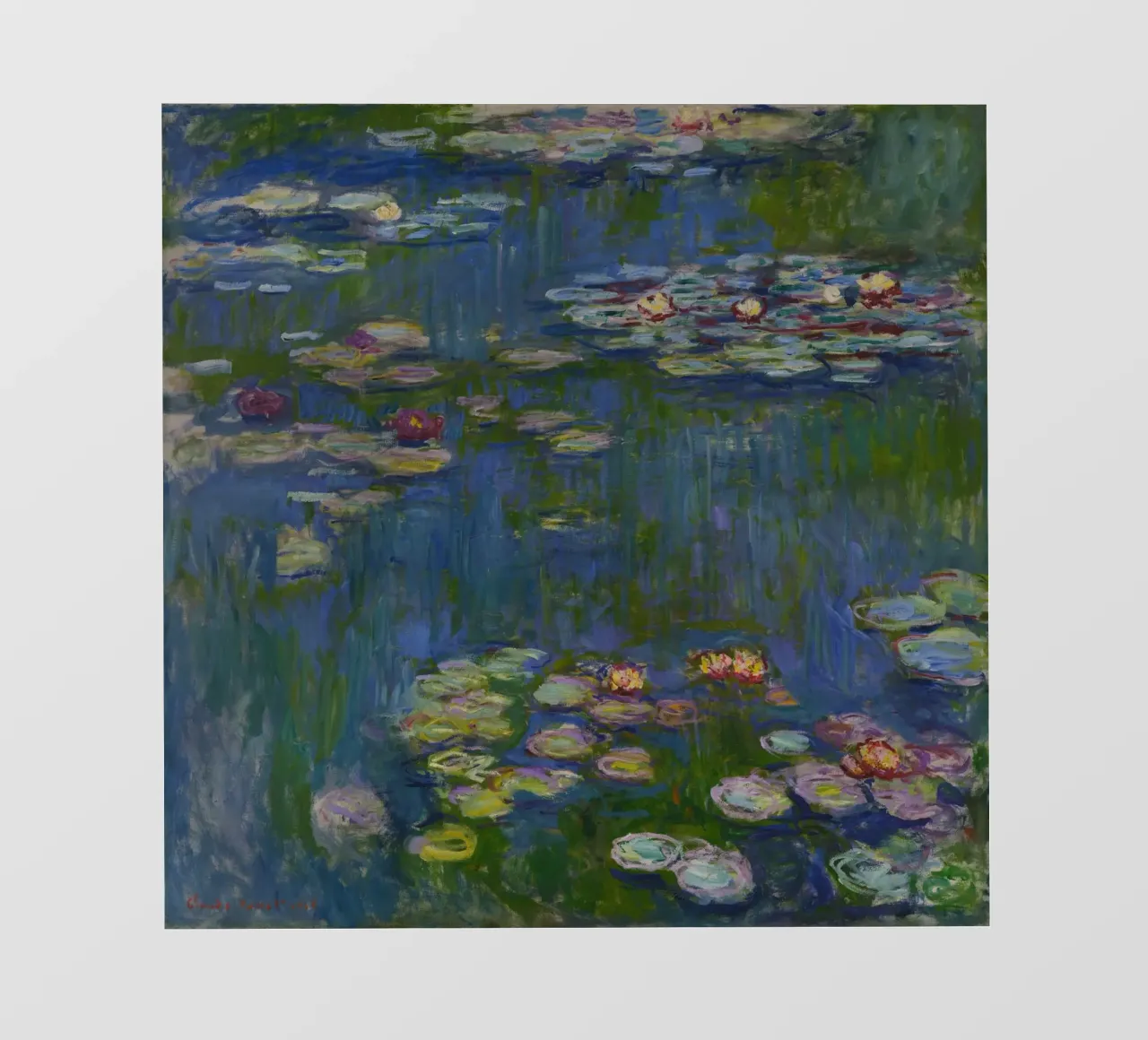 Claude Monet - Ninfee (8) pellicola backlit da Timeless Artworks
