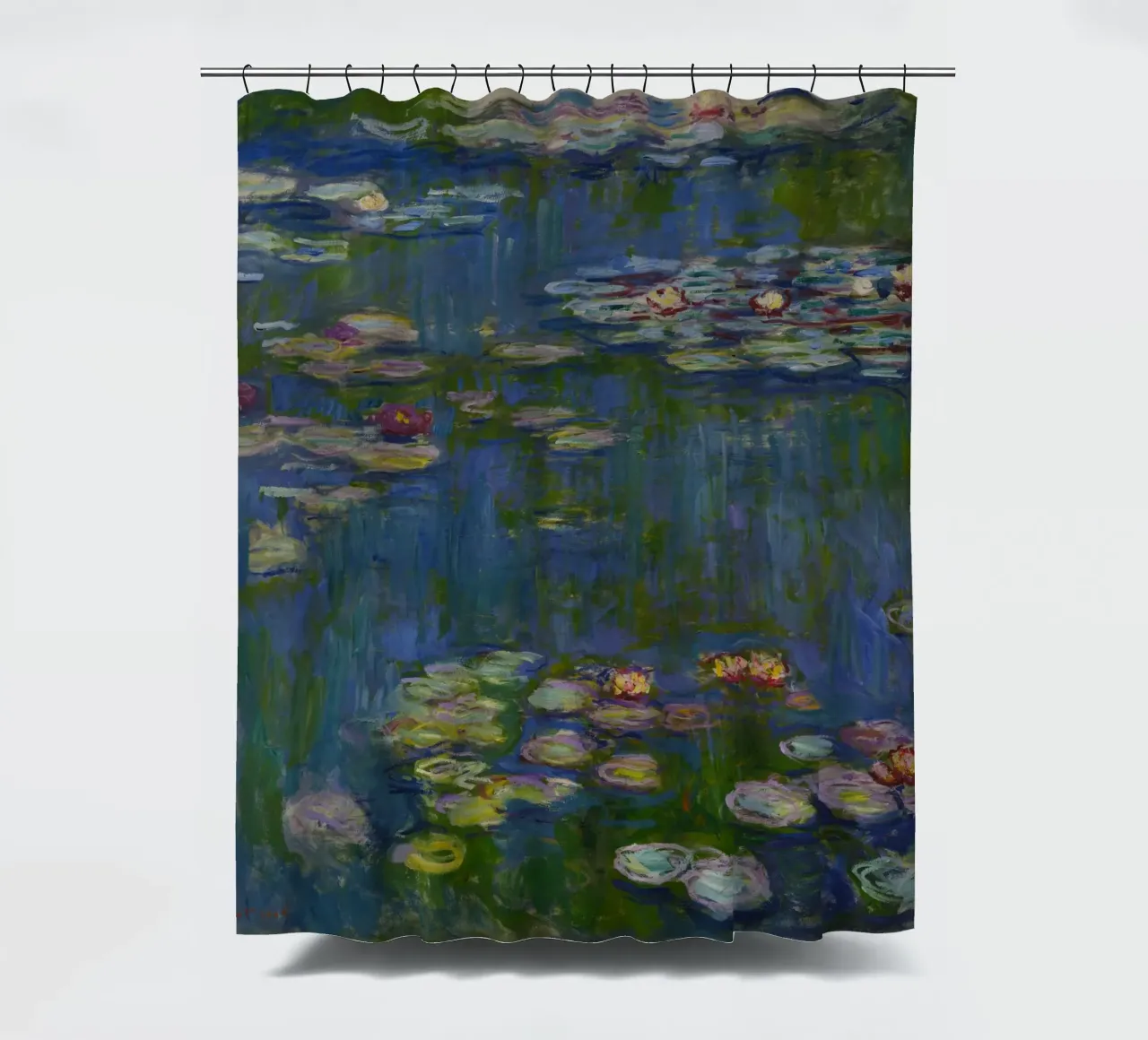 Claude Monet - Ninfee (8) tenda da doccia da Timeless Artworks