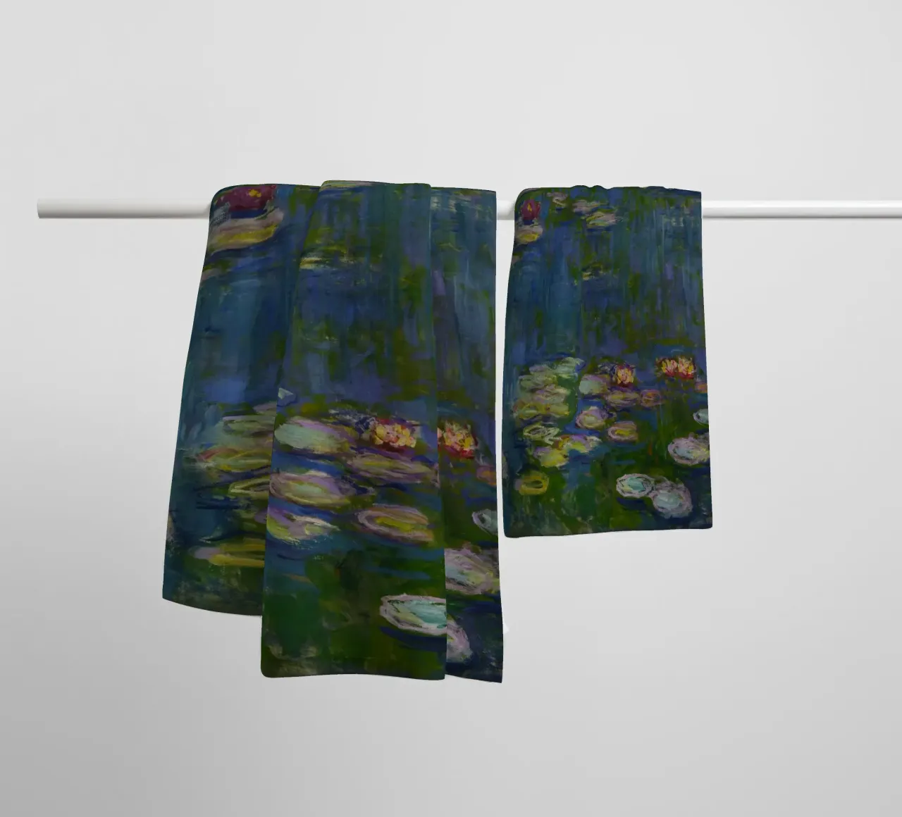 Claude Monet - Ninfee (8) asciugamano da bagno da Timeless Artworks