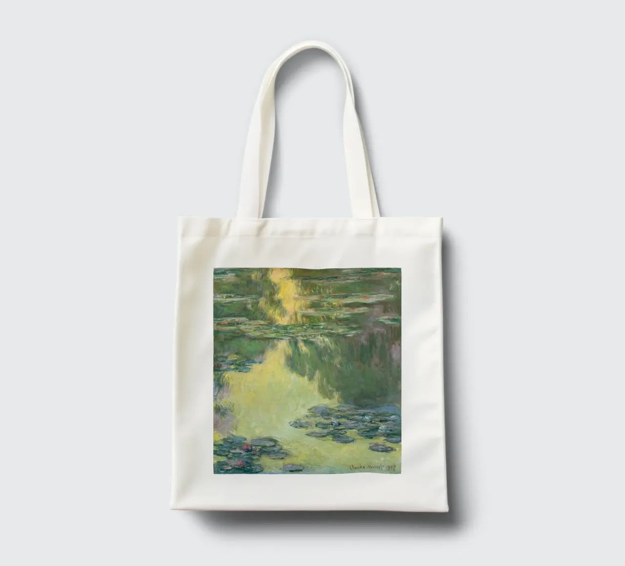 Claude Monet - Ninfee borsa in juta da Timeless Artworks