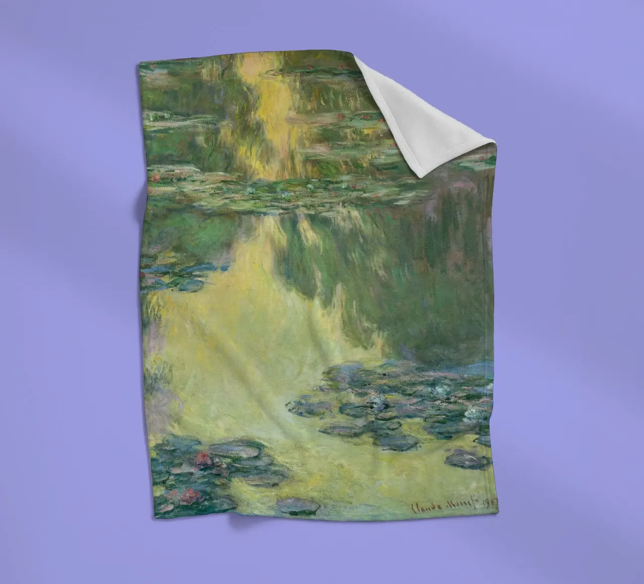 Claude Monet - Ninfee coperta in pile da Timeless Artworks
