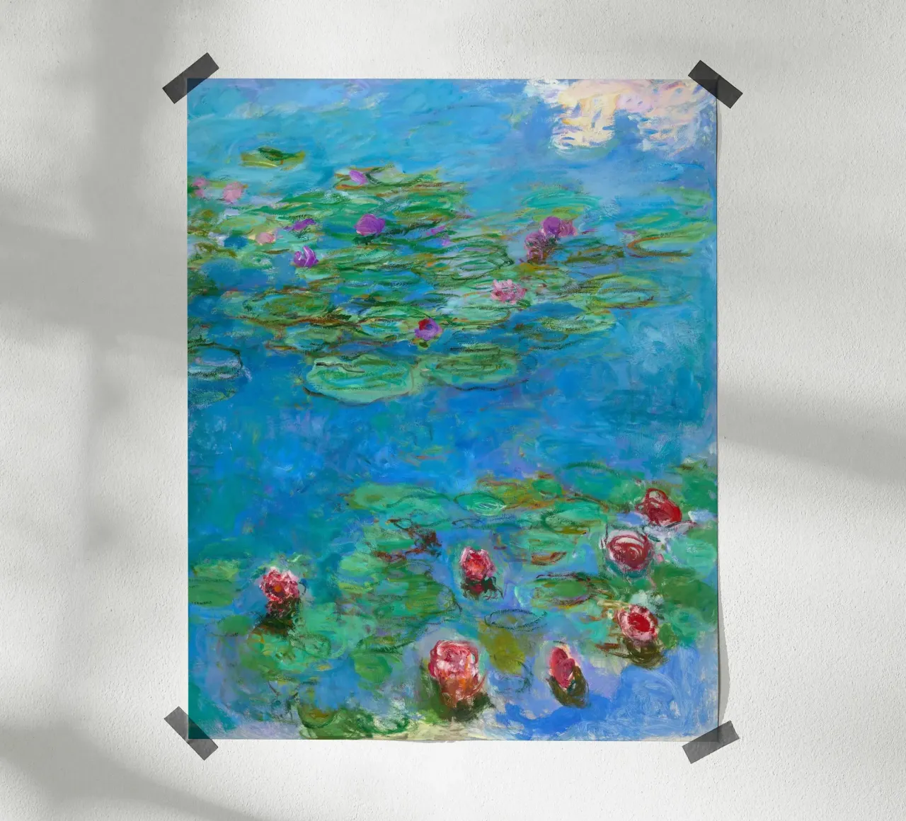 Claude Monet - Ninfee rosse carta hahnemühle da Timeless Artworks