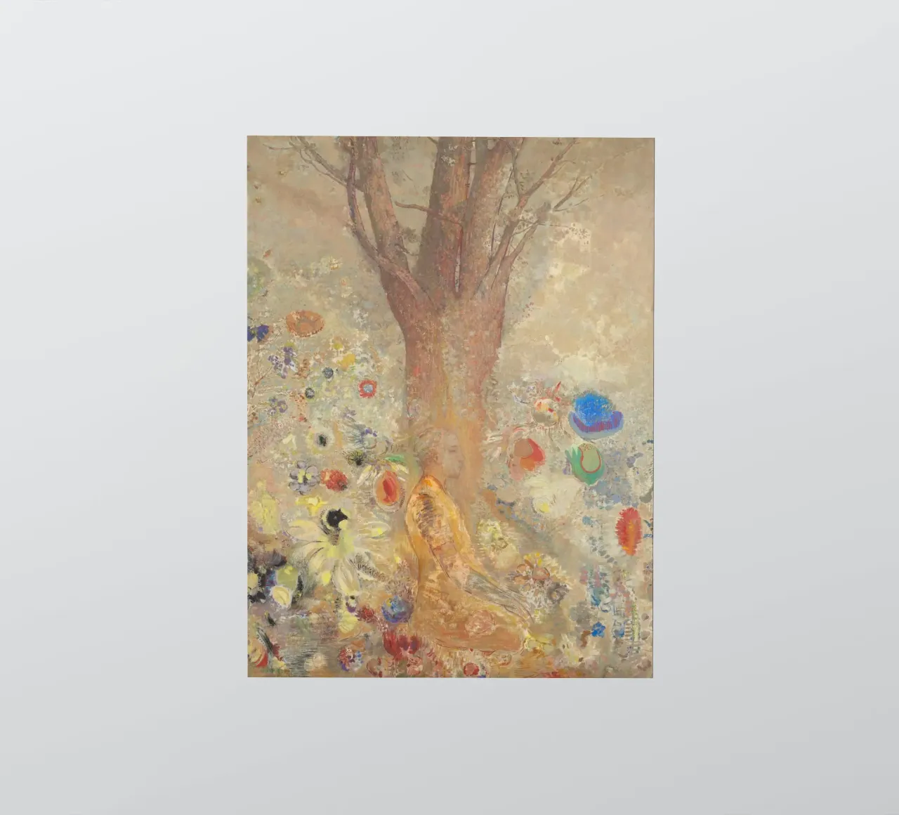 Odilon Redon - Buddha in His Youth sticker by Timeless Artworks